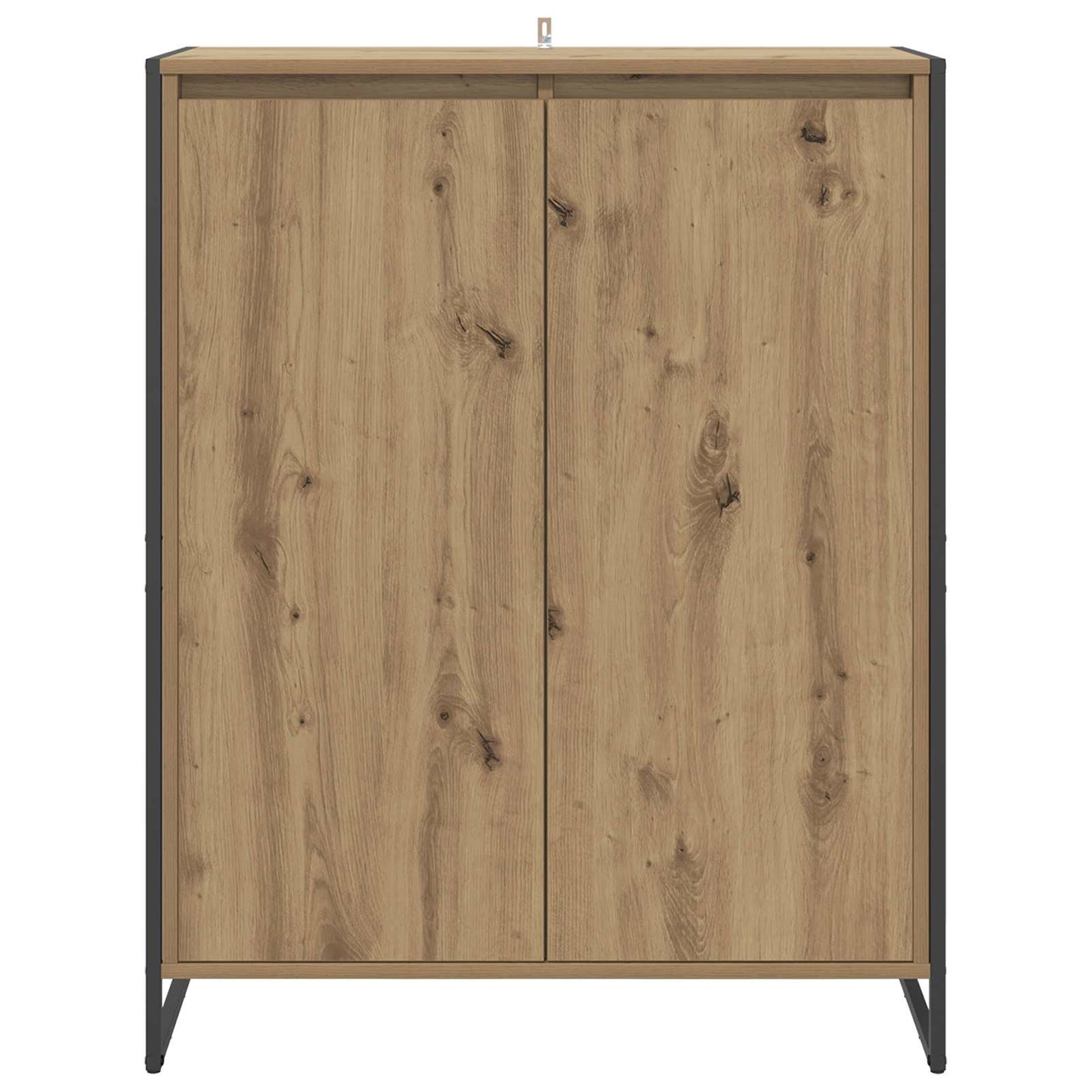 Schoenenkast Ambachtelijk eiken 79 x 36 x 100 cm Bewerkt hout is nu te koop bij PeponiXL, paradijselijk wonen!