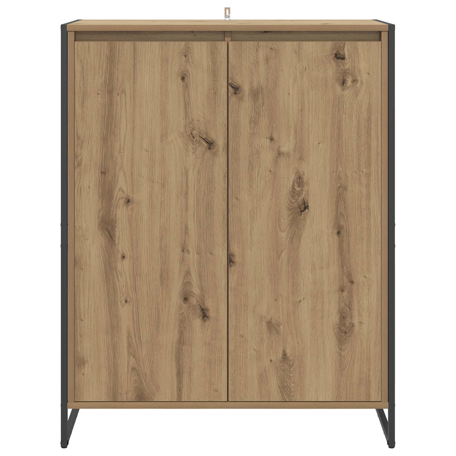 Schoenenkast Ambachtelijk eiken 79 x 36 x 100 cm Bewerkt hout is nu te koop bij PeponiXL, paradijselijk wonen!