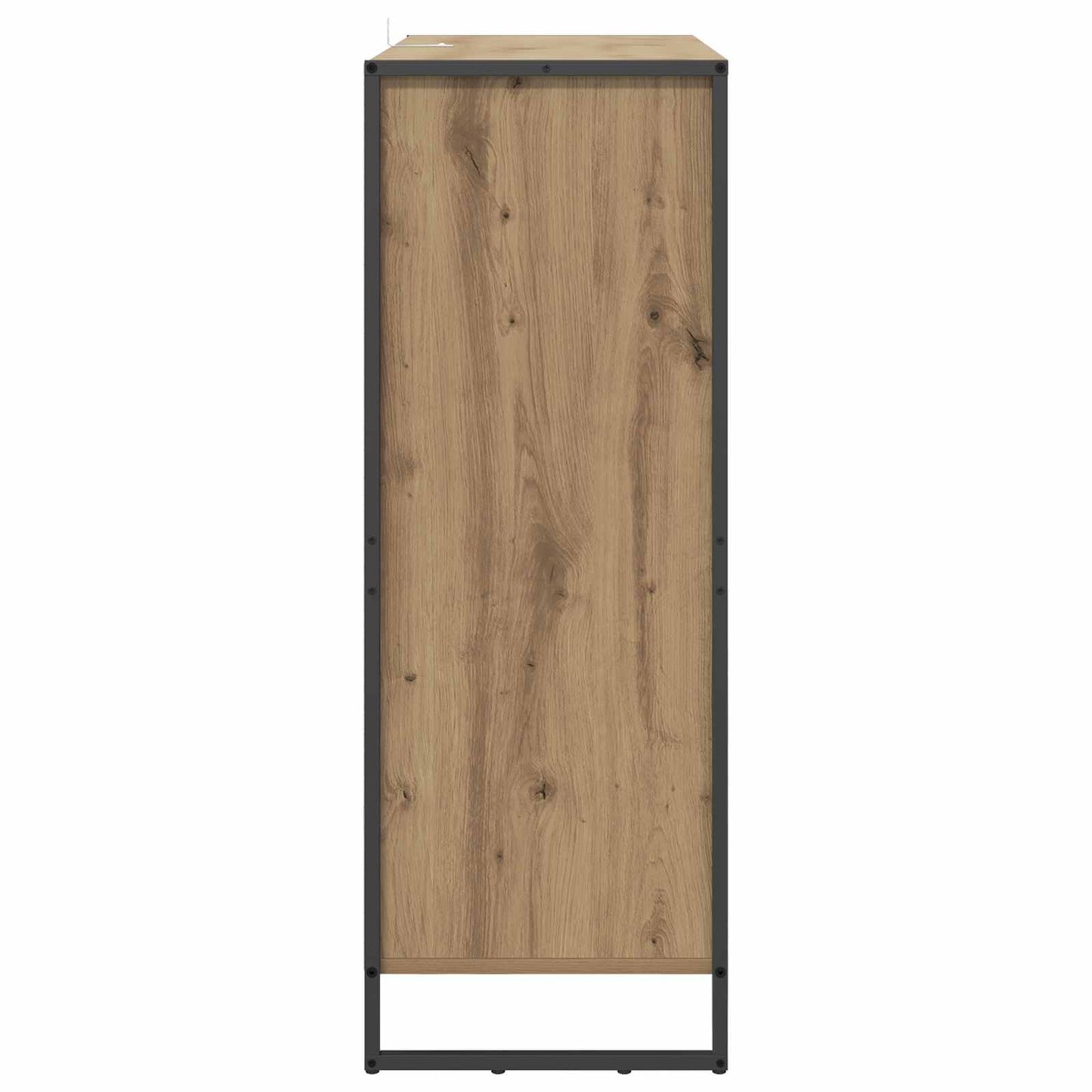 Schoenenkast Ambachtelijk eiken 79 x 36 x 100 cm Bewerkt hout is nu te koop bij PeponiXL, paradijselijk wonen!