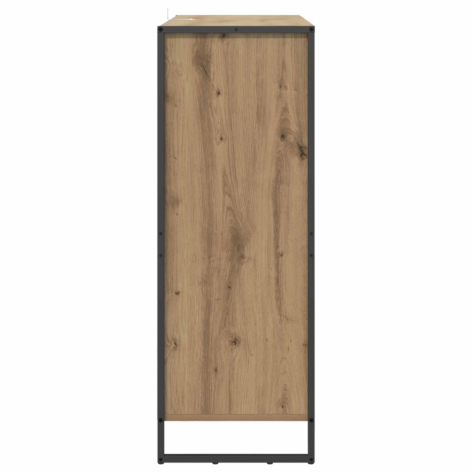 Schoenenkast Ambachtelijk eiken 79 x 36 x 100 cm Bewerkt hout is nu te koop bij PeponiXL, paradijselijk wonen!