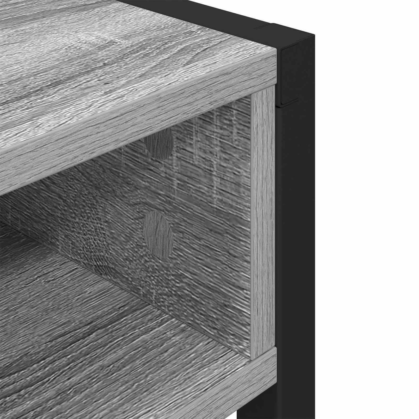 Bureau met opslag Grijs Sonoma 100 x 50 x 75 cm Bewerkt hout is nu te koop bij PeponiXL, paradijselijk wonen!
