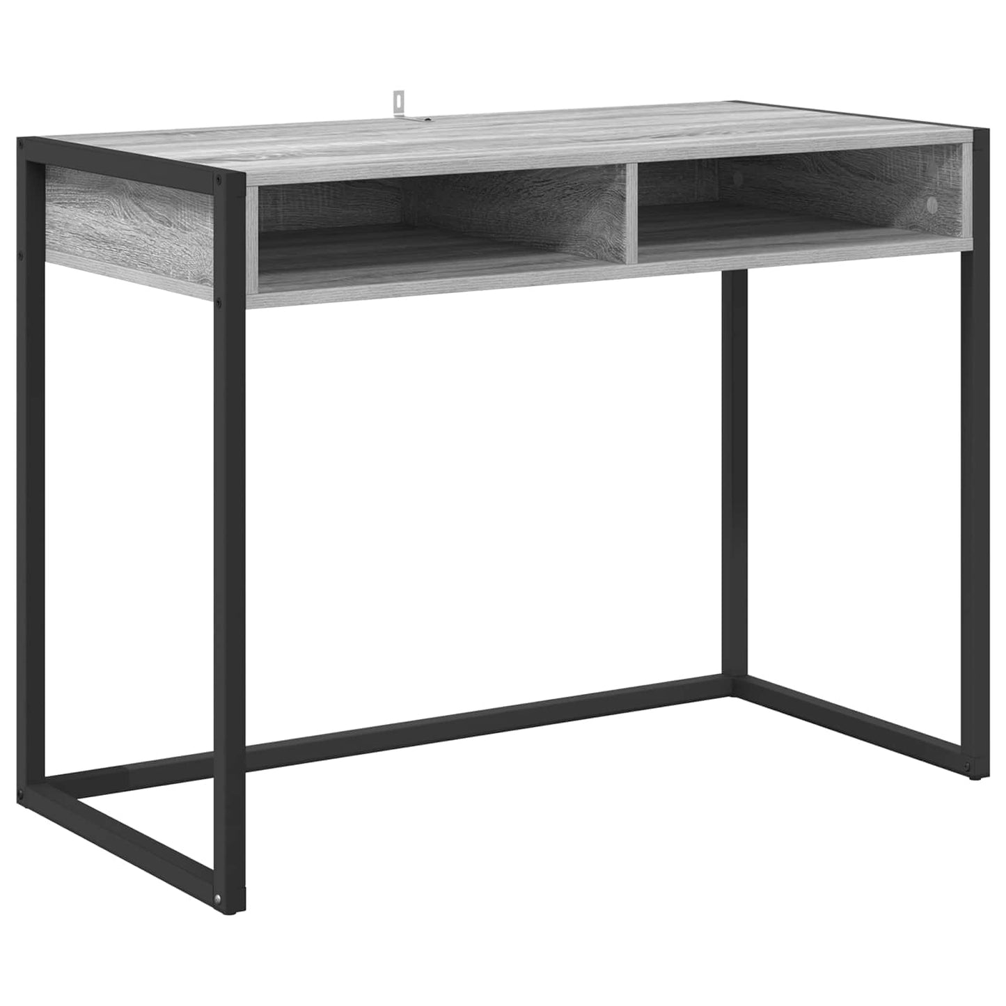 Bureau met opslag Grijs Sonoma 100 x 50 x 75 cm Bewerkt hout is nu te koop bij PeponiXL, paradijselijk wonen!