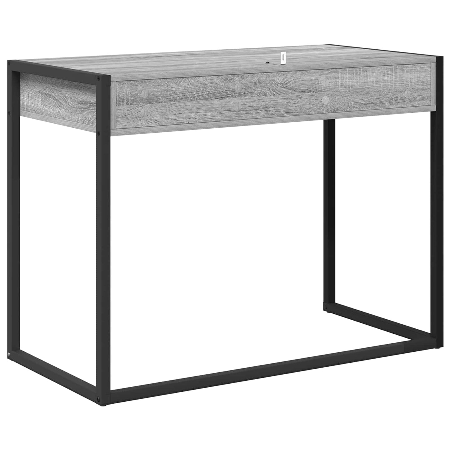 Bureau met opslag Grijs Sonoma 100 x 50 x 75 cm Bewerkt hout is nu te koop bij PeponiXL, paradijselijk wonen!