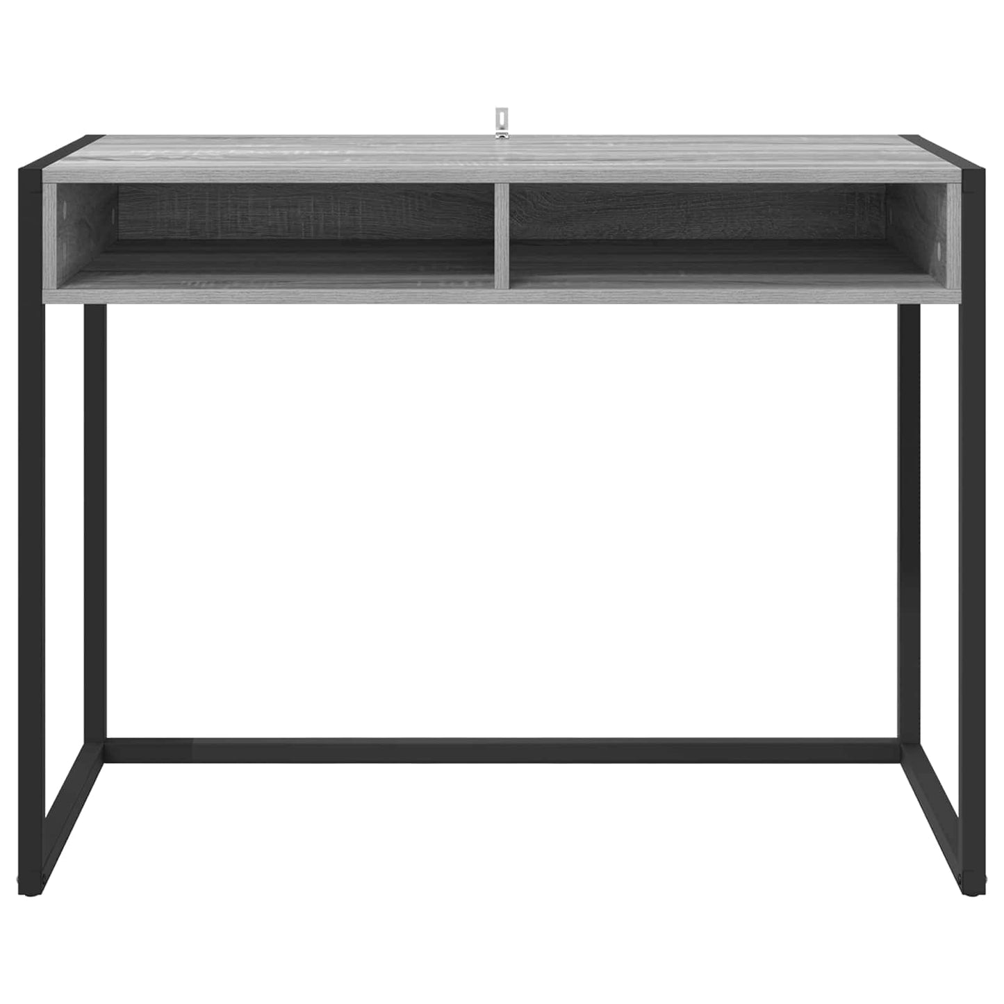 Bureau met opslag Grijs Sonoma 100 x 50 x 75 cm Bewerkt hout is nu te koop bij PeponiXL, paradijselijk wonen!