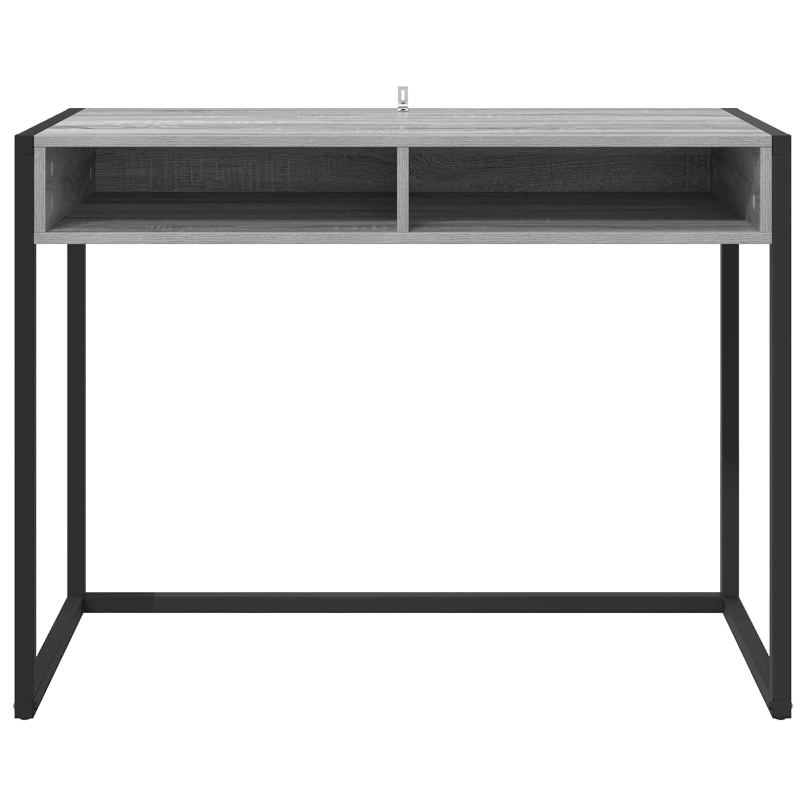 Bureau met opslag Grijs Sonoma 100 x 50 x 75 cm Bewerkt hout is nu te koop bij PeponiXL, paradijselijk wonen!