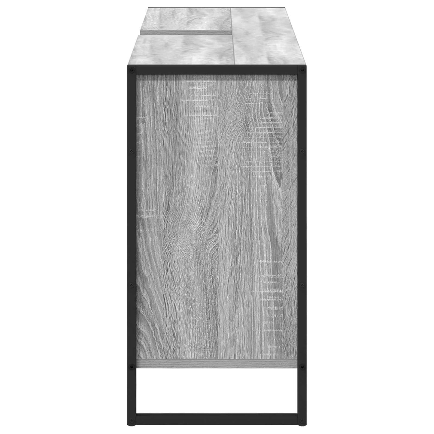 Badkamer Kast Grijs Sonoma 90 x 30 x 60 cm Bewerkt hout is nu te koop bij PeponiXL, paradijselijk wonen!