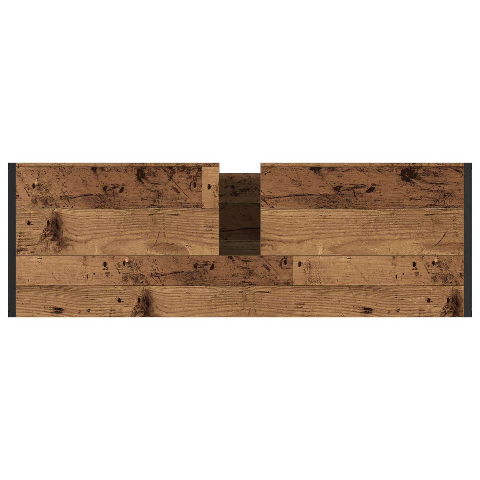 Badkamer Kast met opslag Oud Hout 90 x 30 x 60 cm Bewerkt hout is nu te koop bij PeponiXL, paradijselijk wonen!