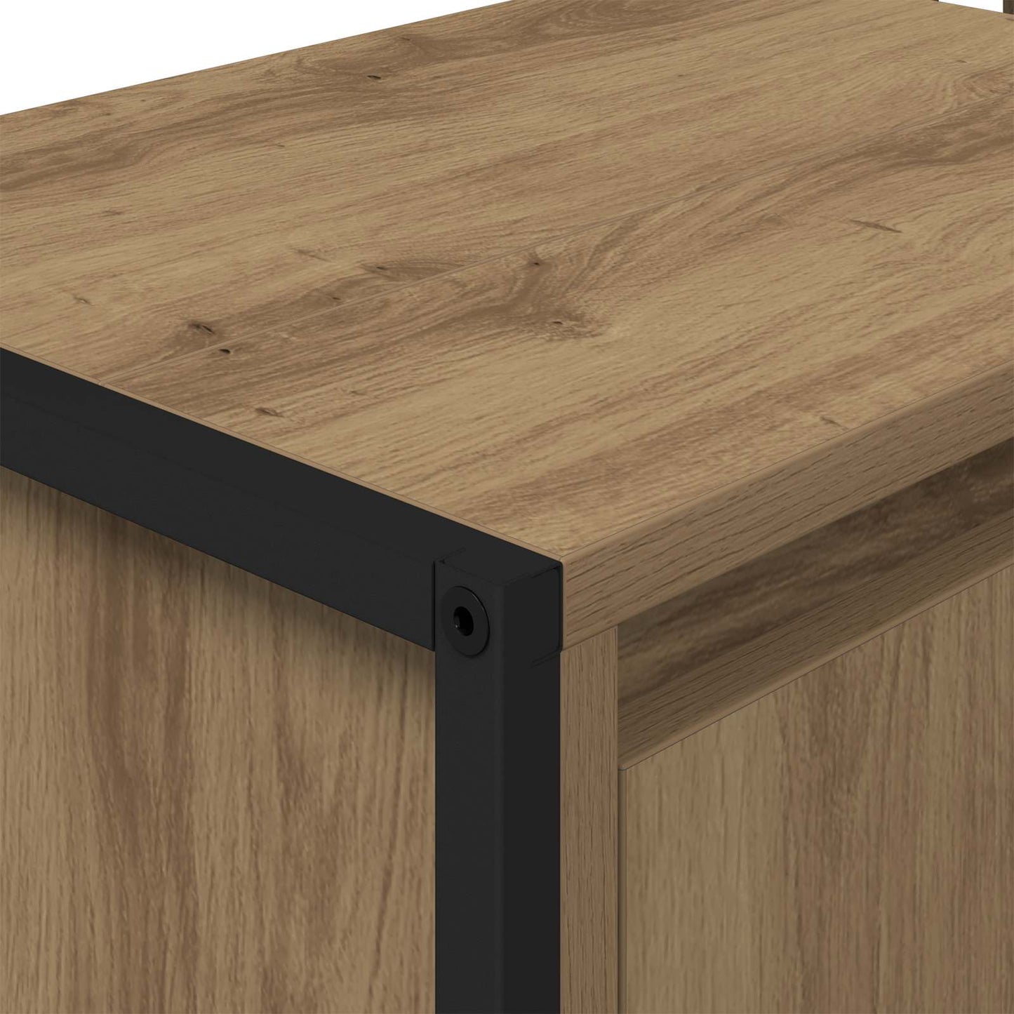 Badkamer Kast Ambachtelijk eiken 90 x 30 x 60 cm Bewerkt hout is nu te koop bij PeponiXL, paradijselijk wonen!