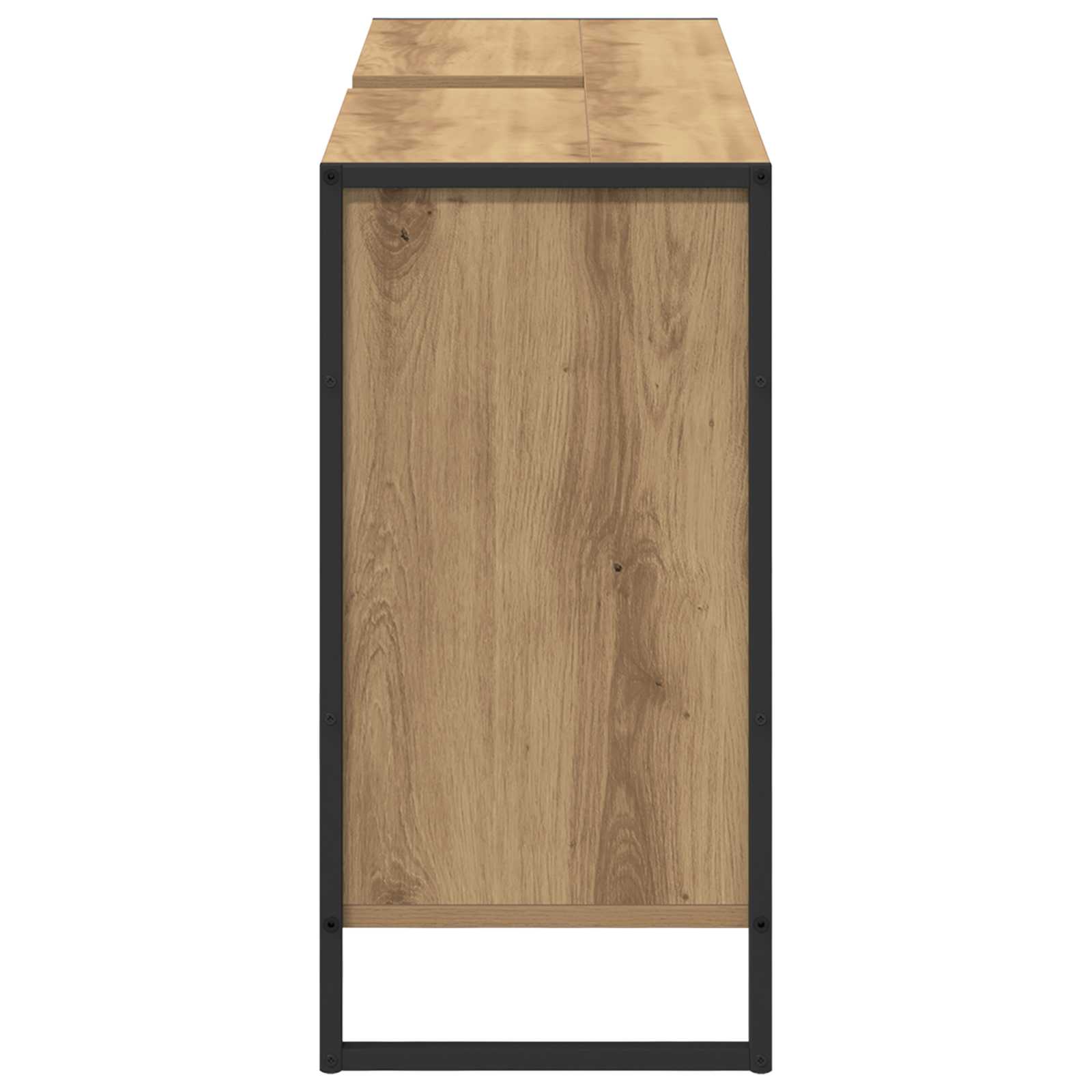 Badkamer Kast Ambachtelijk eiken 90 x 30 x 60 cm Bewerkt hout is nu te koop bij PeponiXL, paradijselijk wonen!