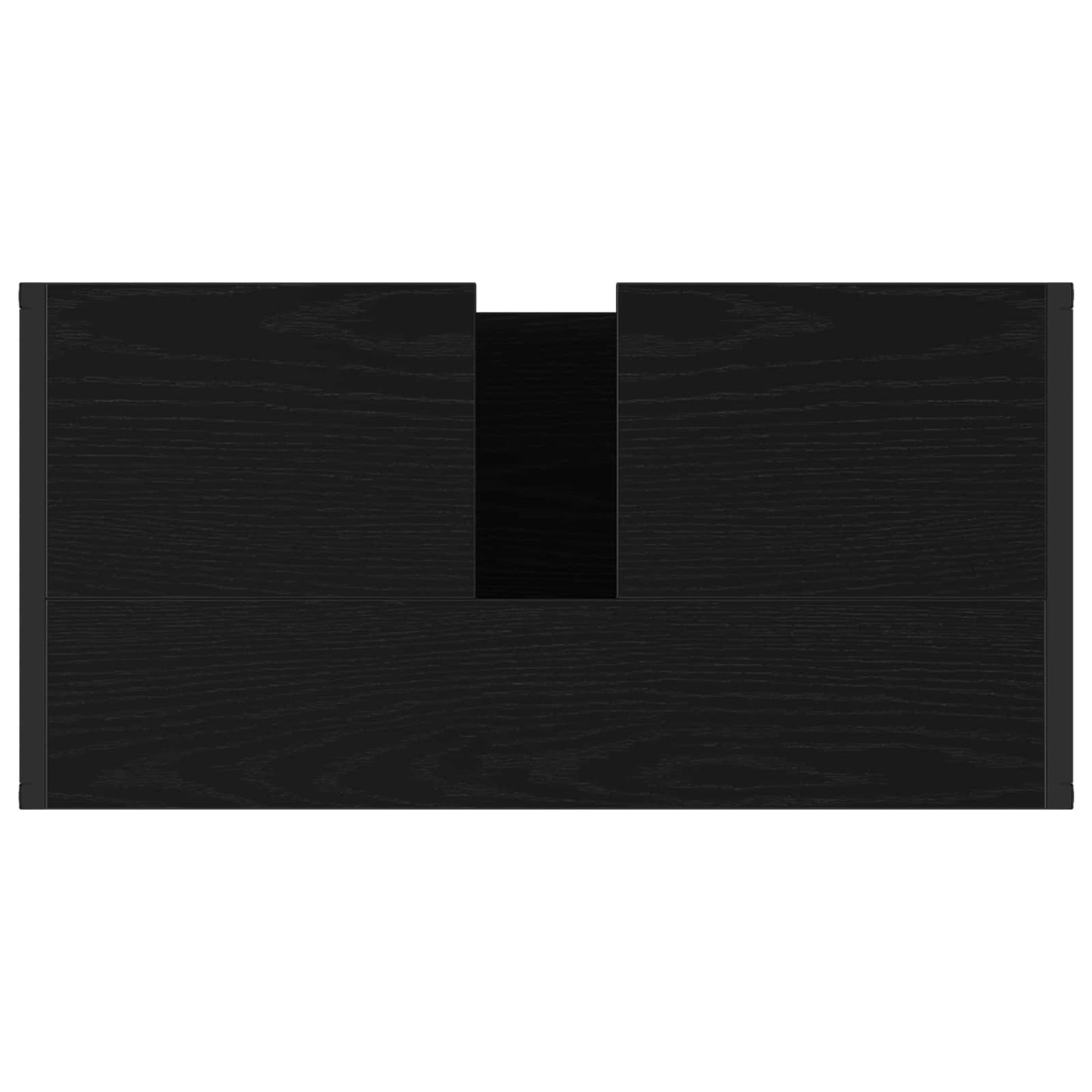 Badkamer Kast Zwart Eiken 60 x 30 x 60 cm Bewerkt hout is nu te koop bij PeponiXL, paradijselijk wonen!
