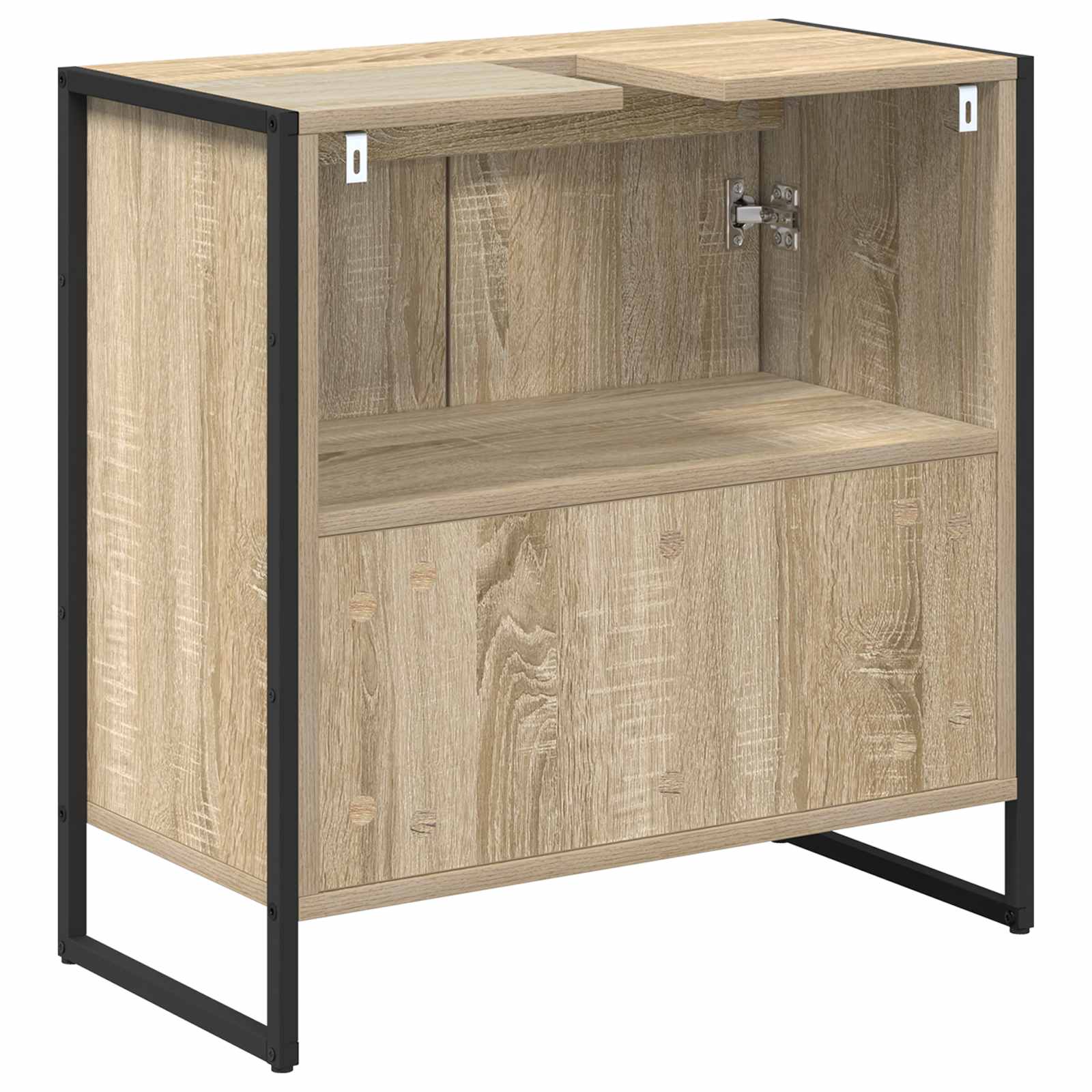 Badkamer Kast met opslag Sonoma 60 x 30 x 60 cm Bewerkt hout is nu te koop bij PeponiXL, paradijselijk wonen!