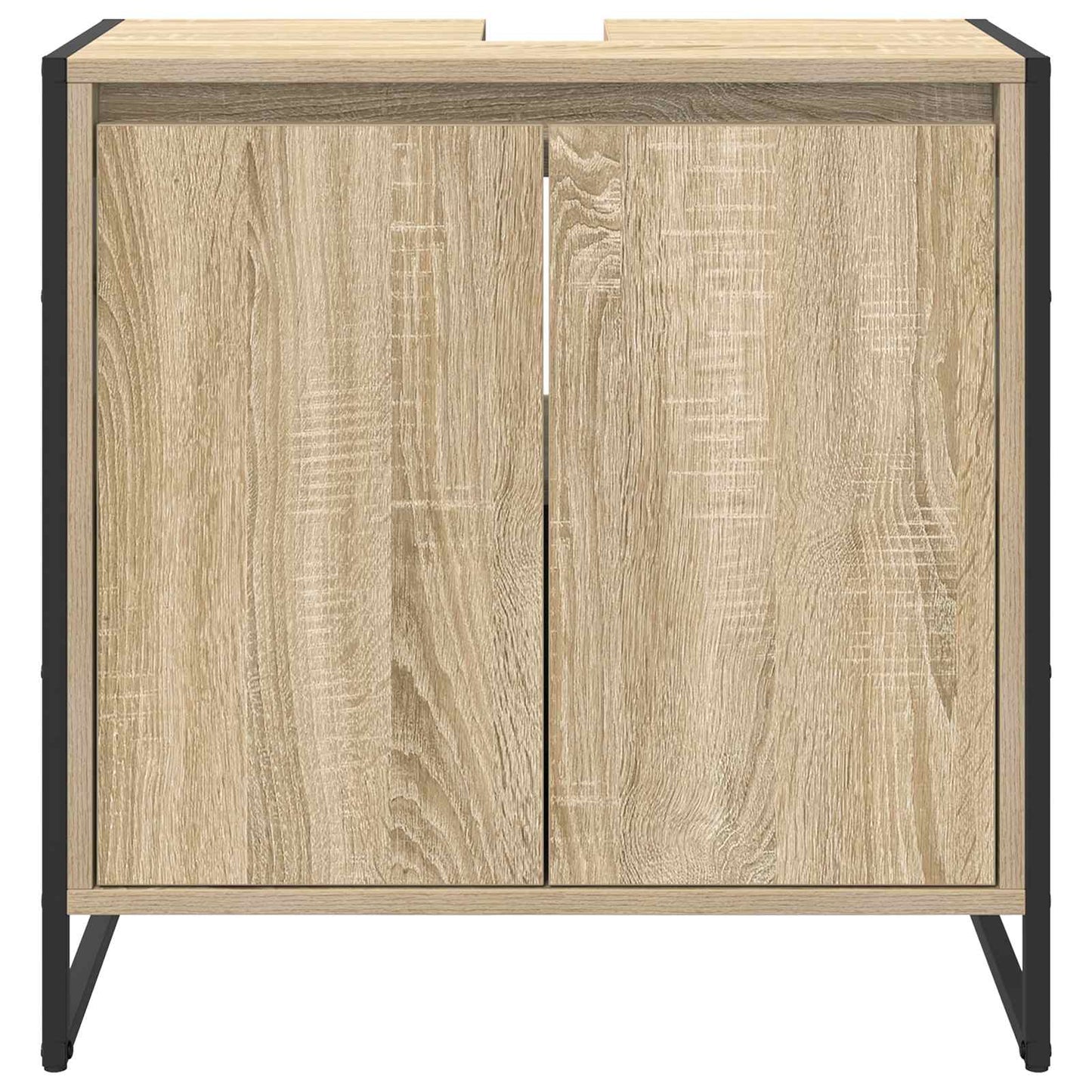 Badkamer Kast met opslag Sonoma 60 x 30 x 60 cm Bewerkt hout is nu te koop bij PeponiXL, paradijselijk wonen!
