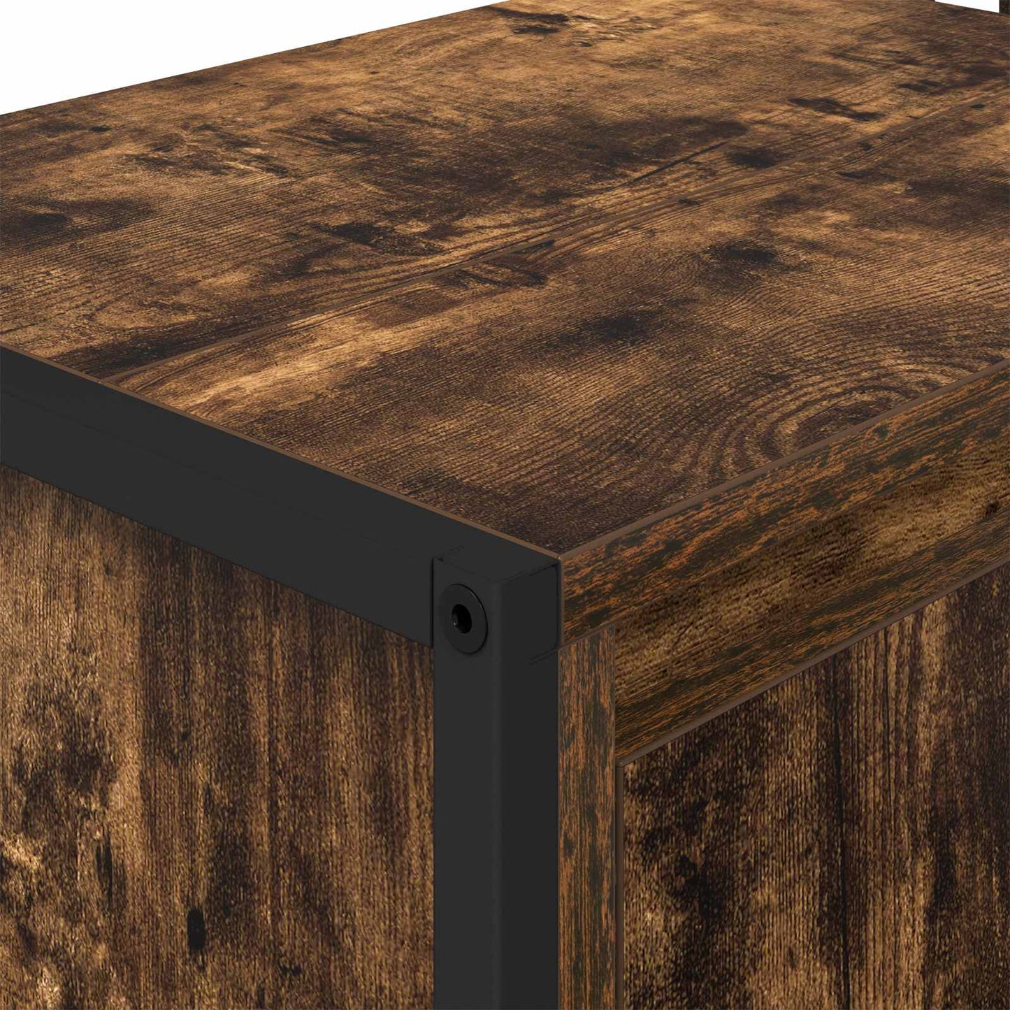 Badkamer Kast met opslag Rook Eik 60 x 30 x 60 cm Bewerkt hout is nu te koop bij PeponiXL, paradijselijk wonen!