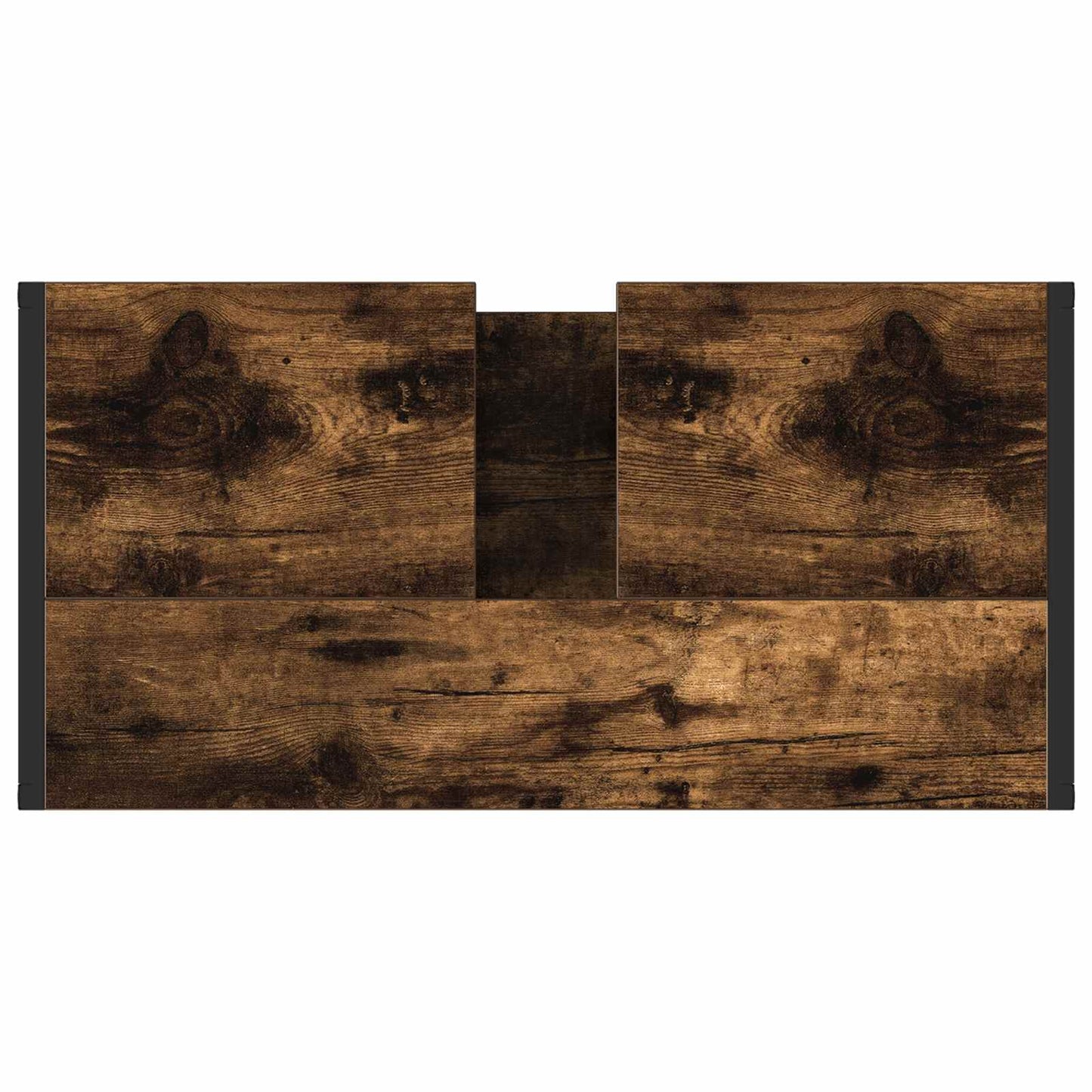 Badkamer Kast met opslag Rook Eik 60 x 30 x 60 cm Bewerkt hout is nu te koop bij PeponiXL, paradijselijk wonen!