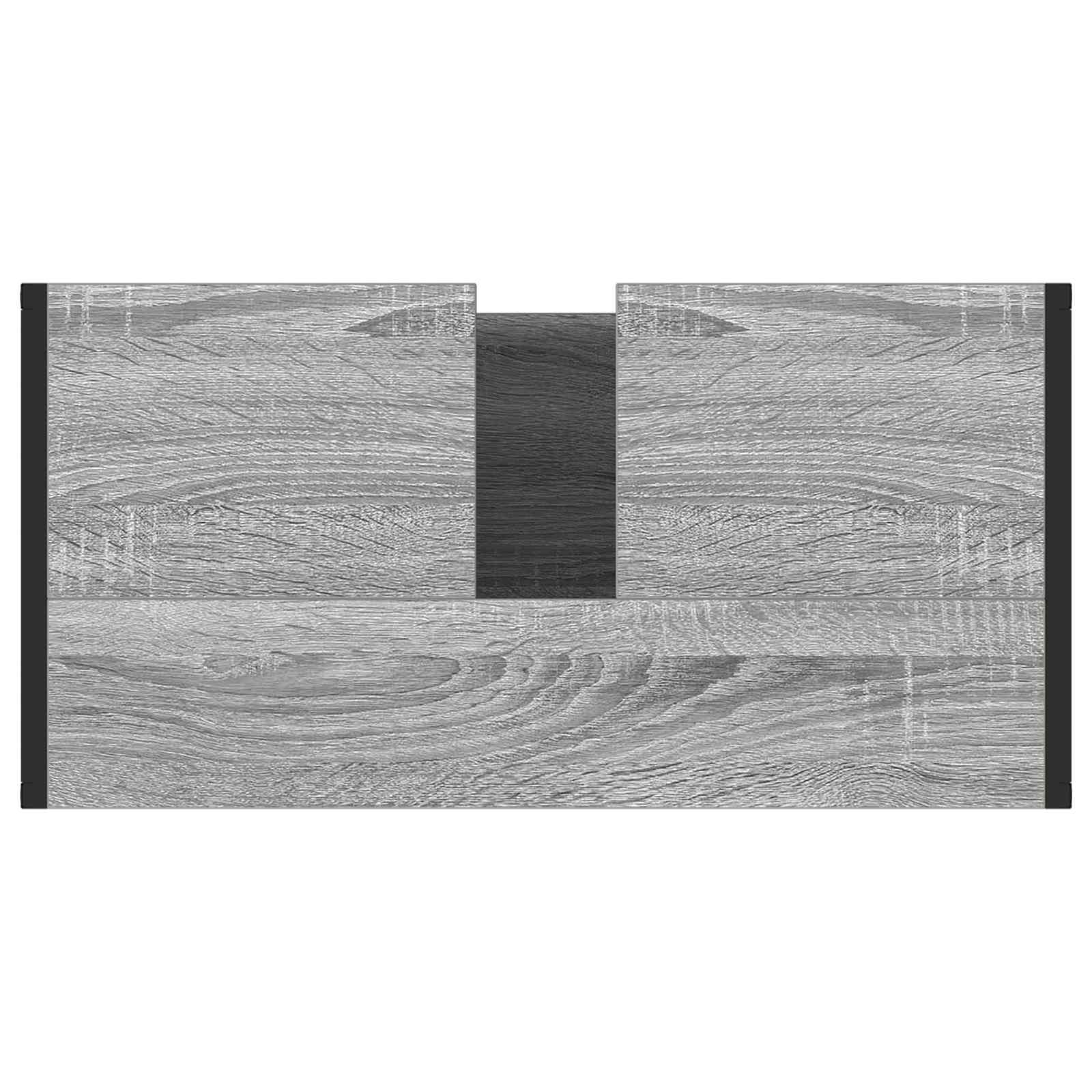 Badkamer Kast Grijs Sonoma 60 x 30 x 60 cm Bewerkt hout is nu te koop bij PeponiXL, paradijselijk wonen!