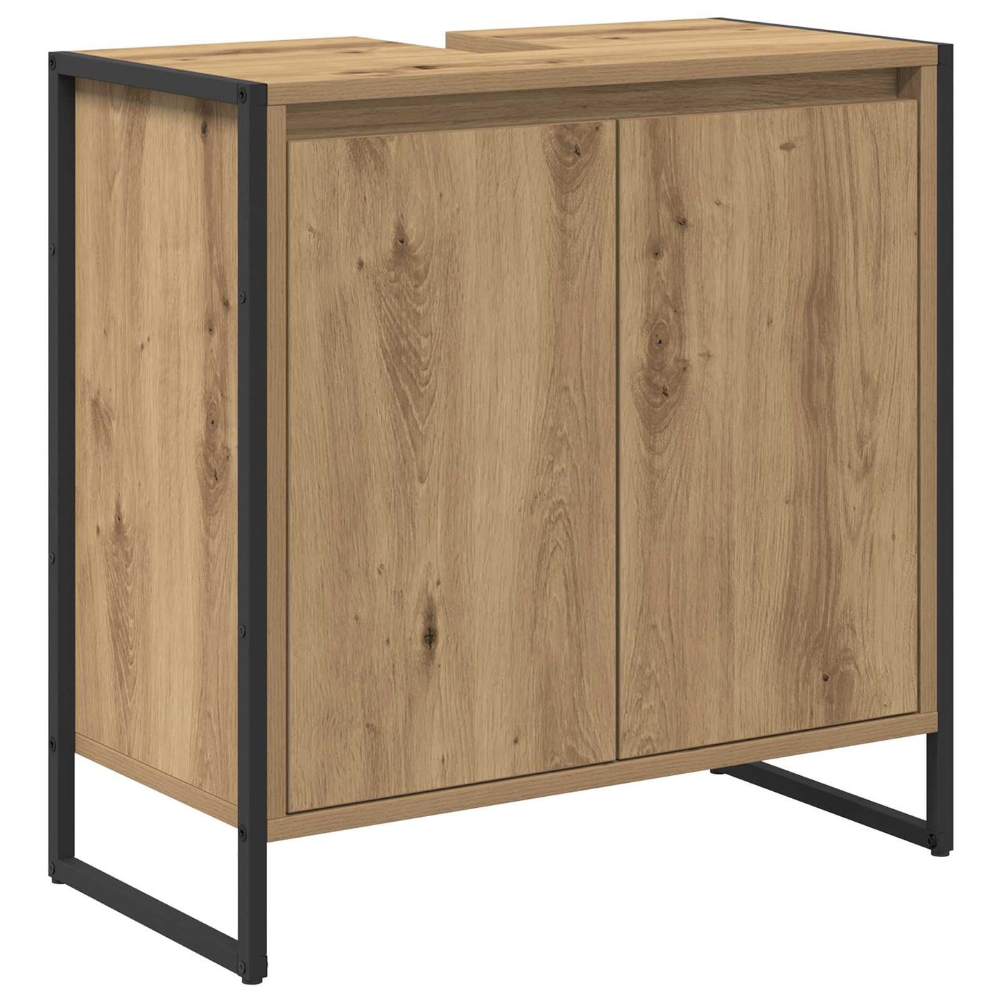 Badkamer Kast Ambachtelijk eiken 60 x 30 x 60 cm Bewerkt hout is nu te koop bij PeponiXL, paradijselijk wonen!