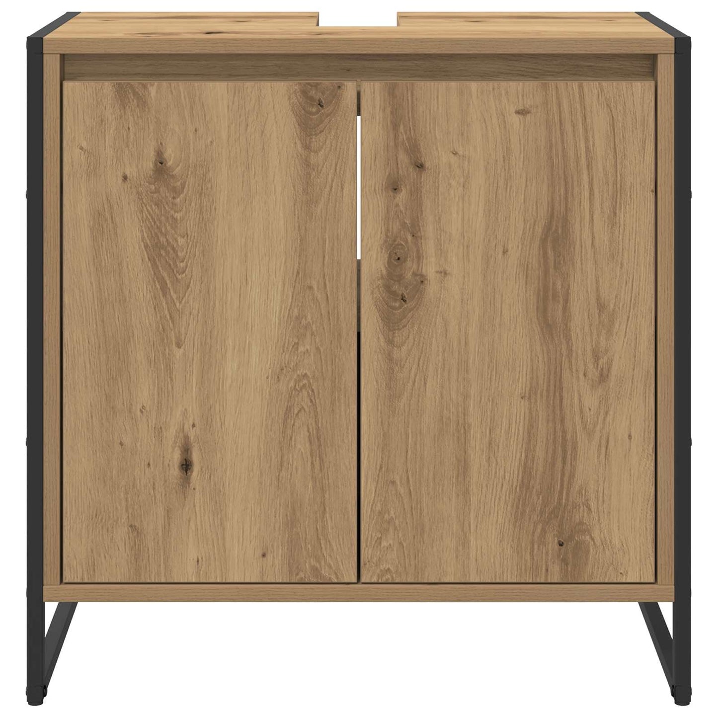 Badkamer Kast Ambachtelijk eiken 60 x 30 x 60 cm Bewerkt hout is nu te koop bij PeponiXL, paradijselijk wonen!