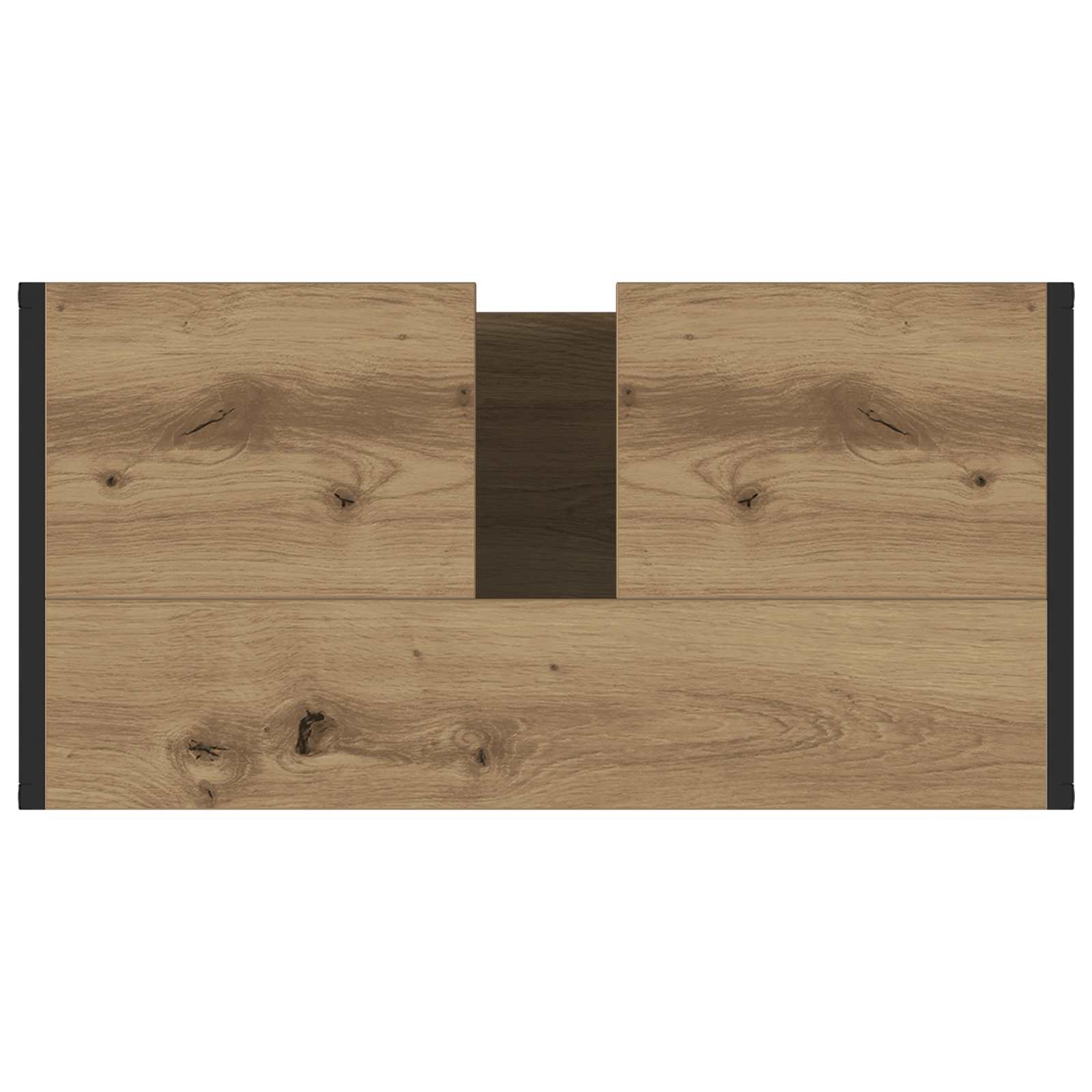 Badkamer Kast Ambachtelijk eiken 60 x 30 x 60 cm Bewerkt hout is nu te koop bij PeponiXL, paradijselijk wonen!