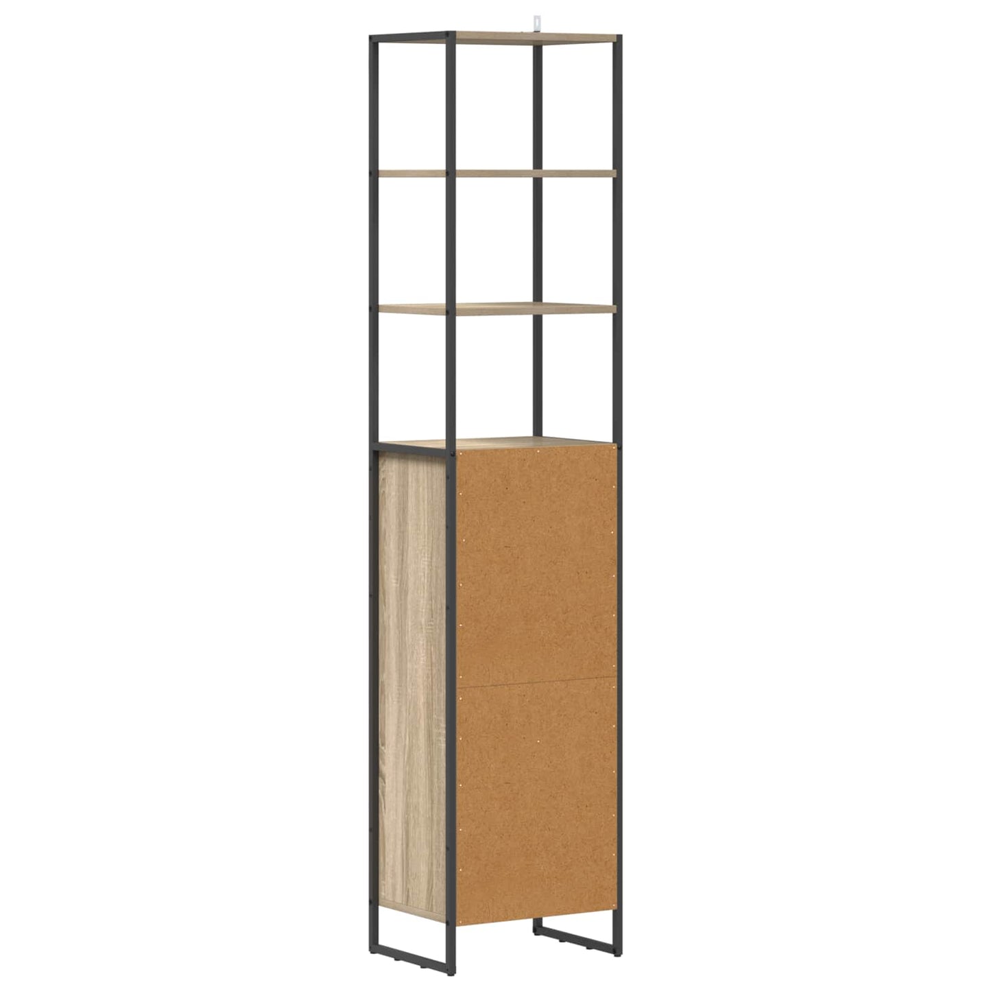 Badkamer Kast met lade Sonoma 40 x 30 x 180 cm Bewerkt hout is nu te koop bij PeponiXL, paradijselijk wonen!