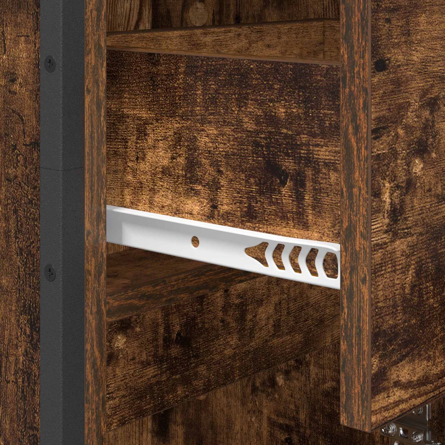 Badkamer Kast met lade Rook Eik 40 x 30 x 180 cm Bewerkt hout is nu te koop bij PeponiXL, paradijselijk wonen!