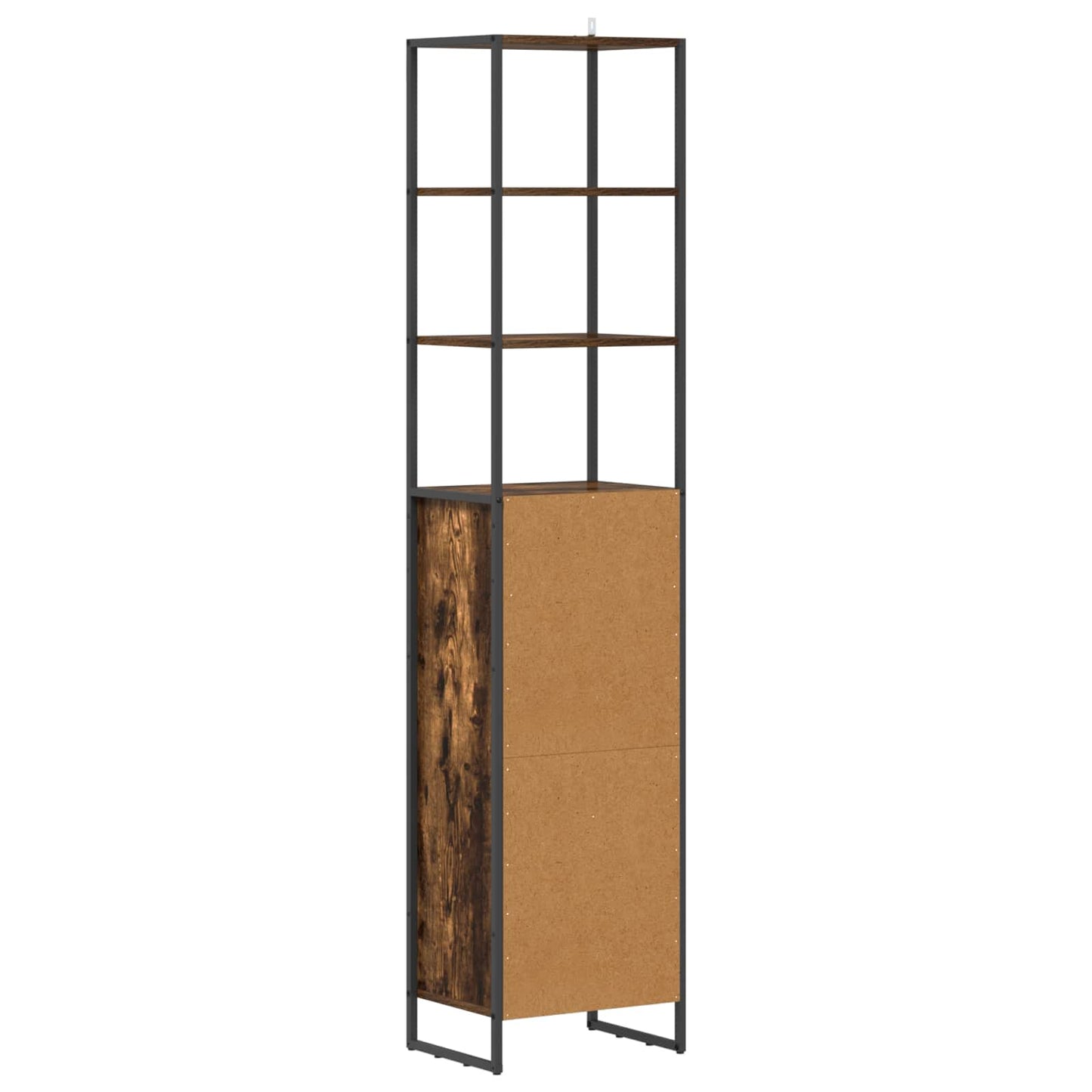 Badkamer Kast met lade Rook Eik 40 x 30 x 180 cm Bewerkt hout is nu te koop bij PeponiXL, paradijselijk wonen!