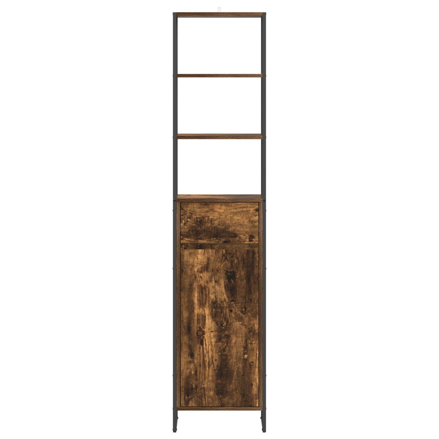 Badkamer Kast met lade Rook Eik 40 x 30 x 180 cm Bewerkt hout is nu te koop bij PeponiXL, paradijselijk wonen!