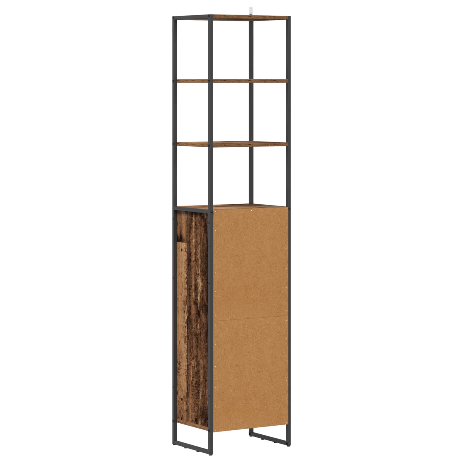 Badkamer Kast met lade Oud Hout 40 x 30 x 180 cm Bewerkt hout is nu te koop bij PeponiXL, paradijselijk wonen!