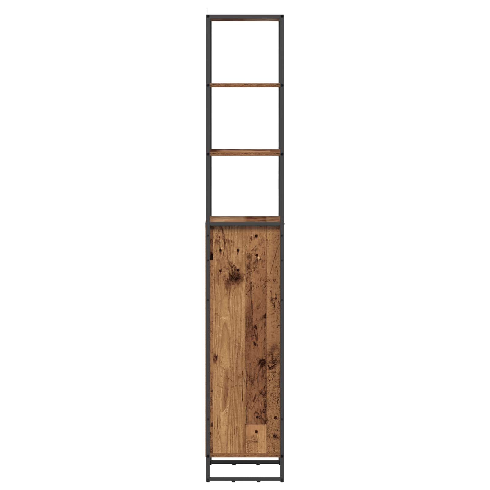 Badkamer Kast met lade Oud Hout 40 x 30 x 180 cm Bewerkt hout is nu te koop bij PeponiXL, paradijselijk wonen!