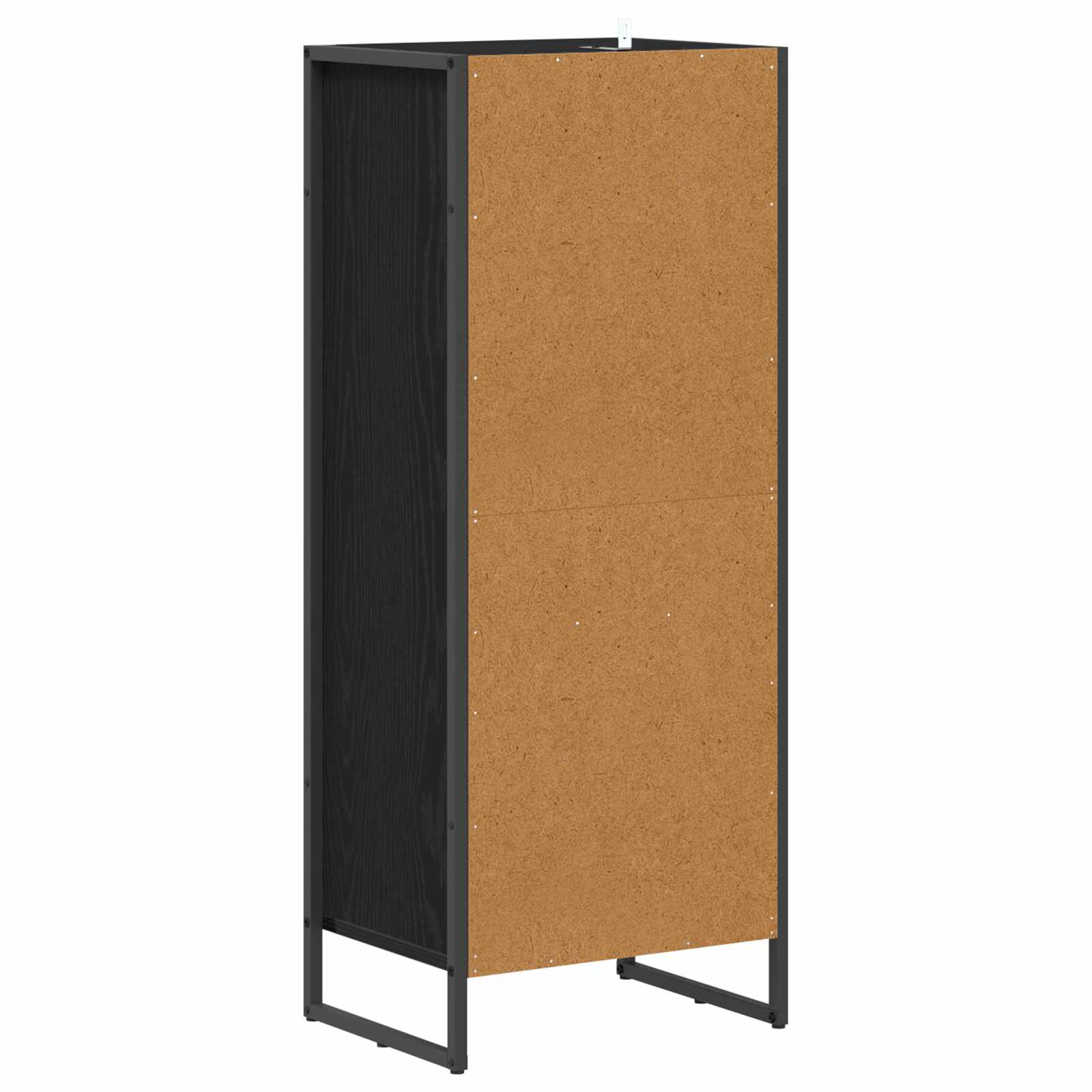 Badkamer Kast Zwart Eiken 40 x 30 x 100 cm Bewerkt hout is nu te koop bij PeponiXL, paradijselijk wonen!