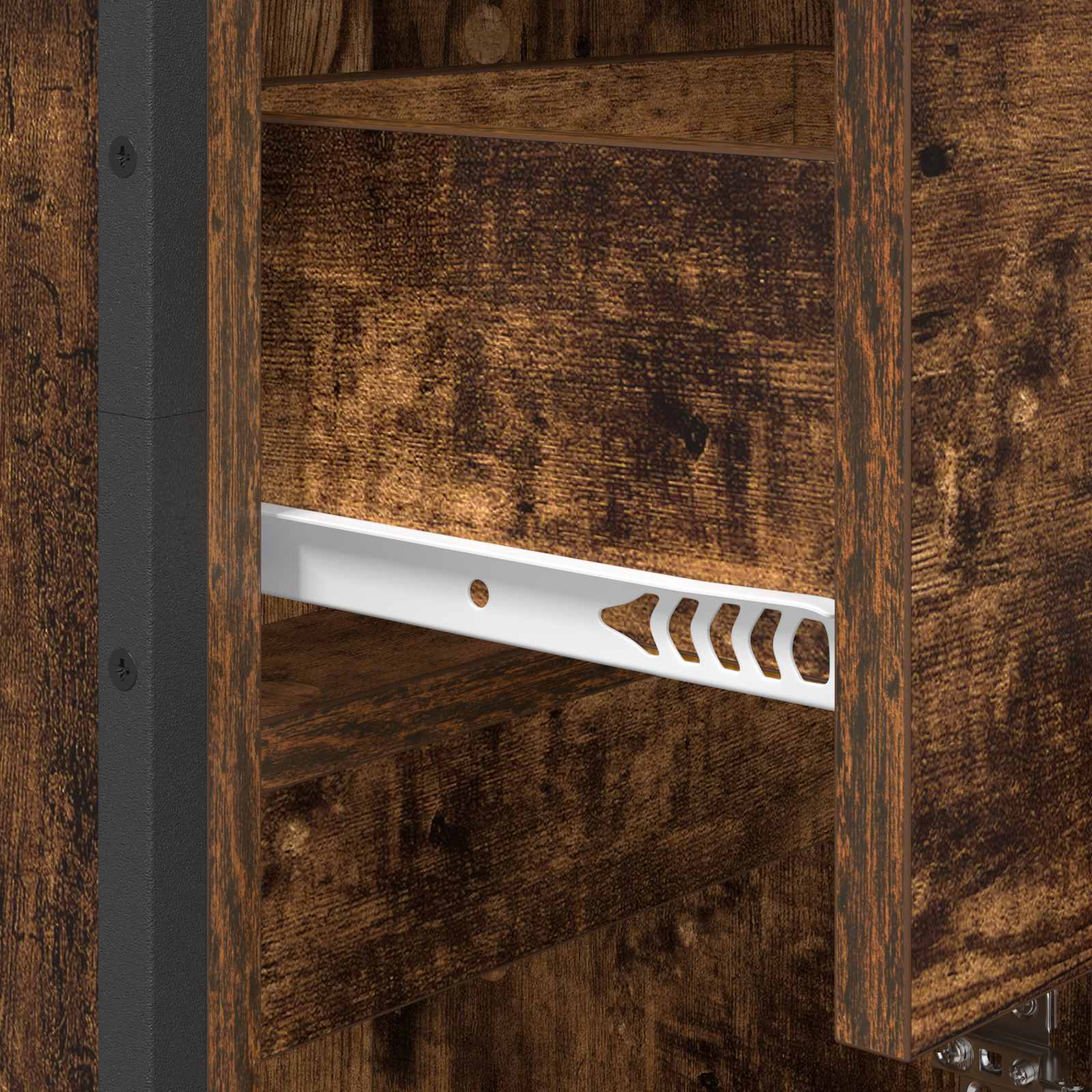 Badkamer Kast met lade Rook Eik 40 x 30 x 100 cm Bewerkt hout is nu te koop bij PeponiXL, paradijselijk wonen!