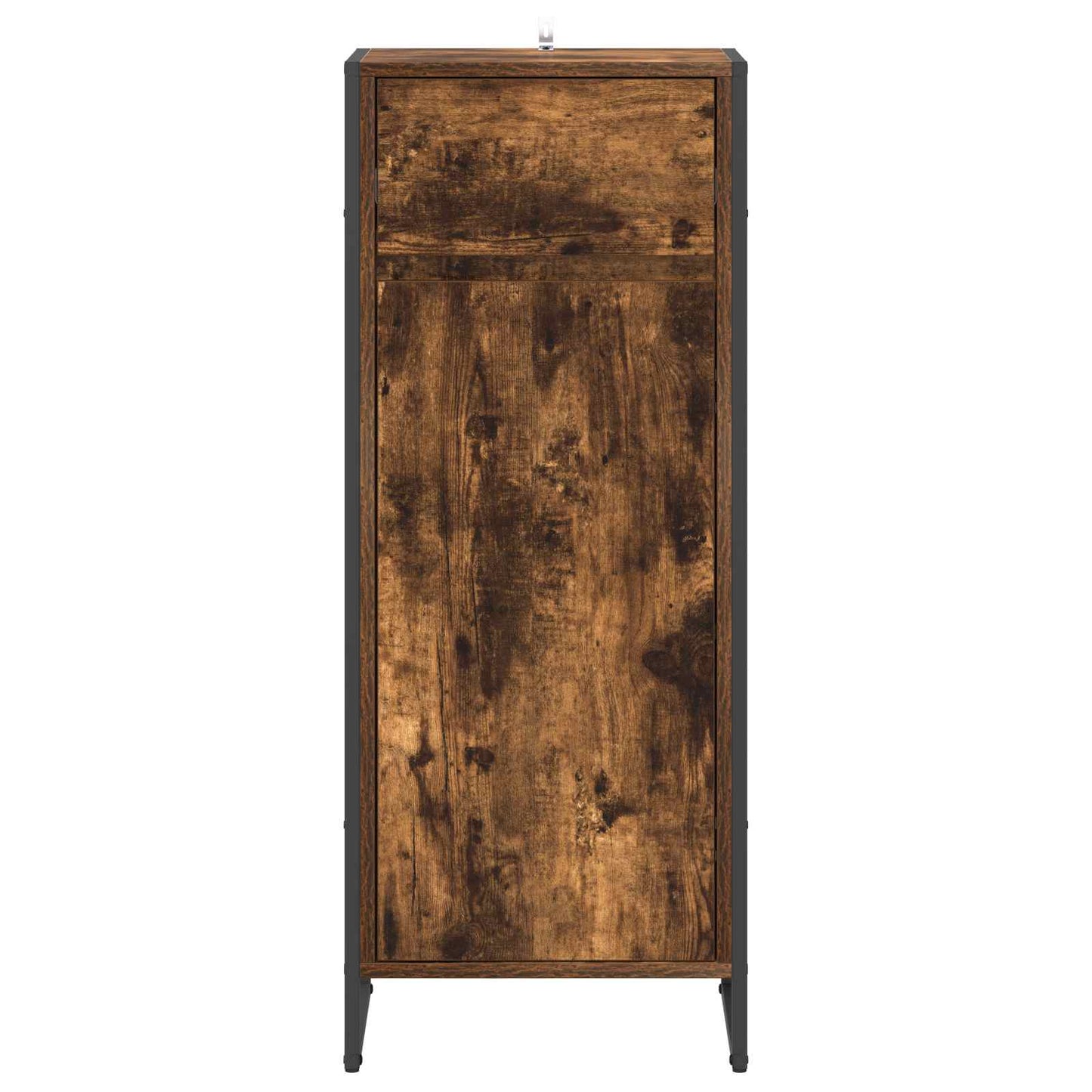 Badkamer Kast met lade Rook Eik 40 x 30 x 100 cm Bewerkt hout is nu te koop bij PeponiXL, paradijselijk wonen!