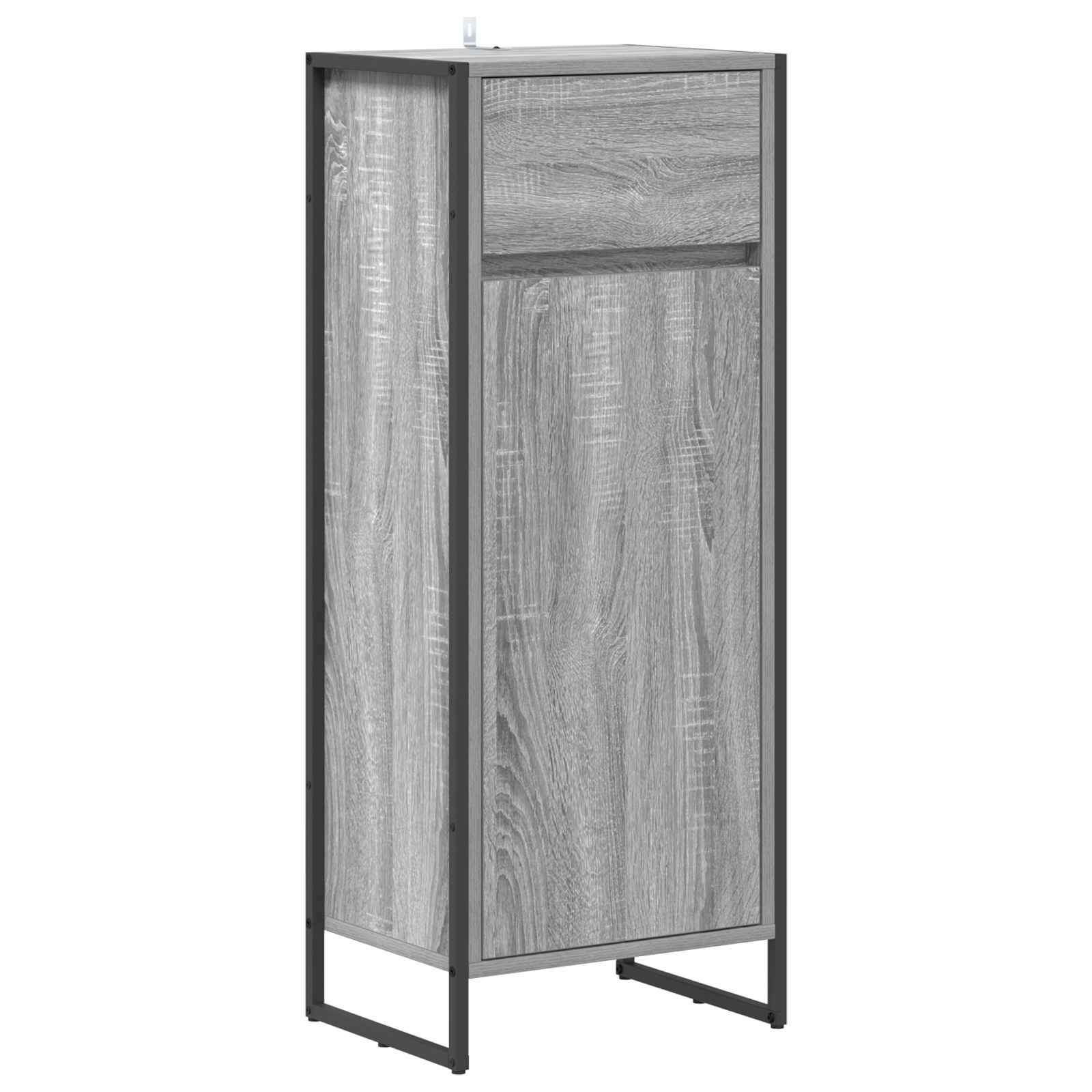 Badkamer Kast Grijs Sonoma 40 x 30 x 100 cm Bewerkt hout is nu te koop bij PeponiXL, paradijselijk wonen!