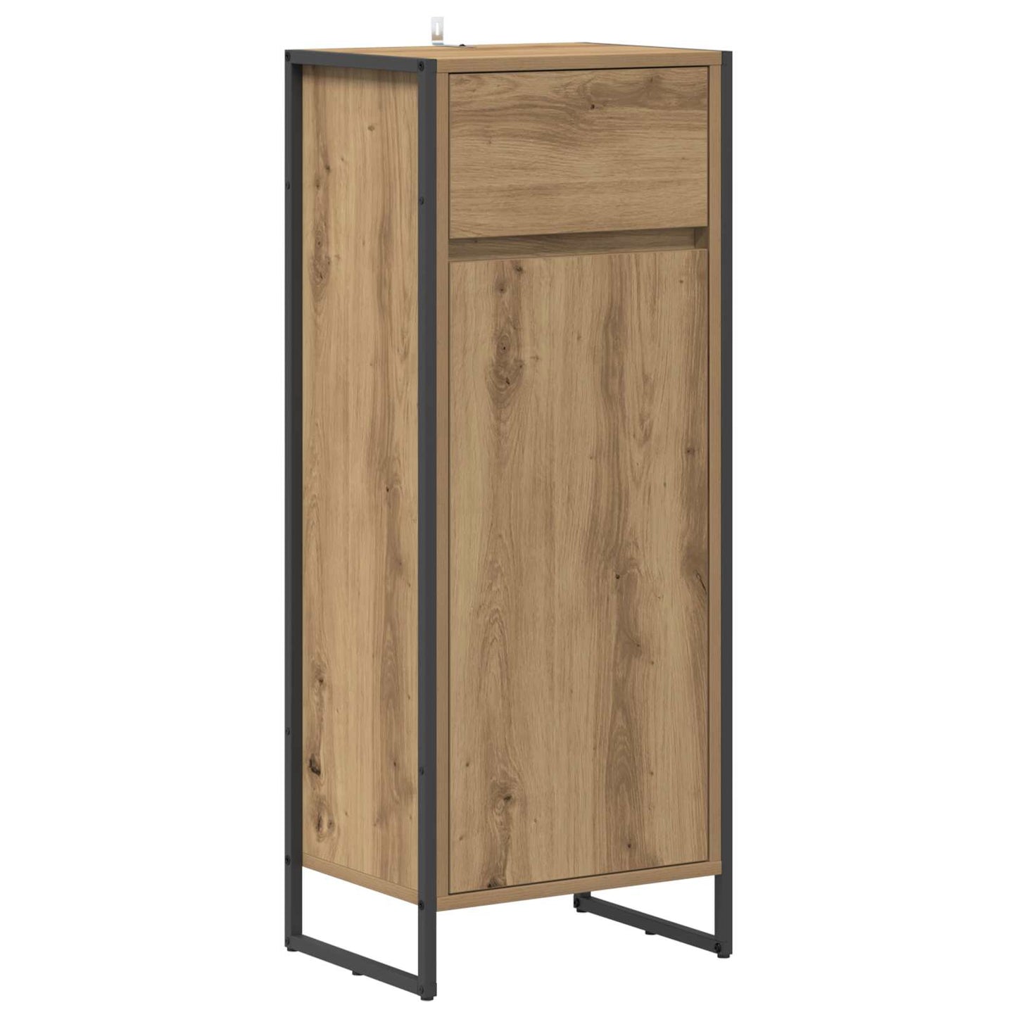 Badkamer Kast Ambachtelijk eiken 40 x 30 x 100 cm Bewerkt hout is nu te koop bij PeponiXL, paradijselijk wonen!