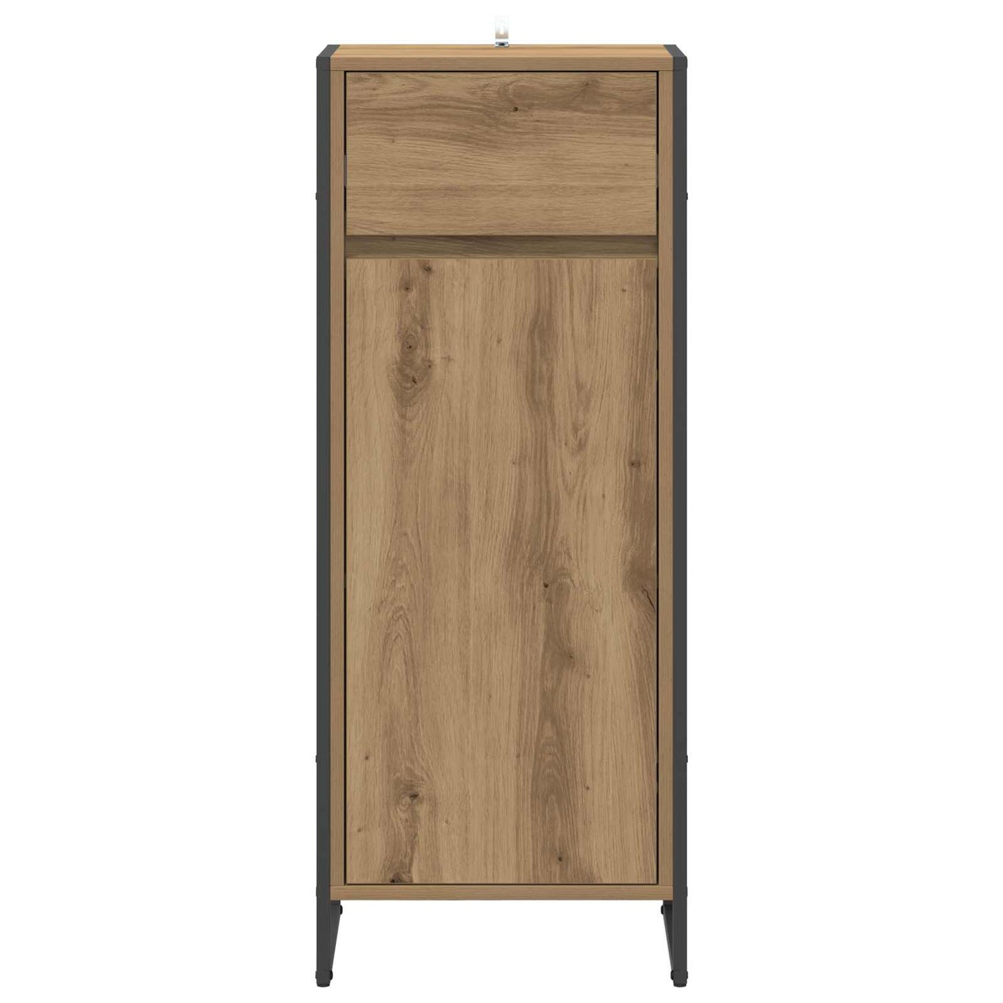 Badkamer Kast Ambachtelijk eiken 40 x 30 x 100 cm Bewerkt hout is nu te koop bij PeponiXL, paradijselijk wonen!