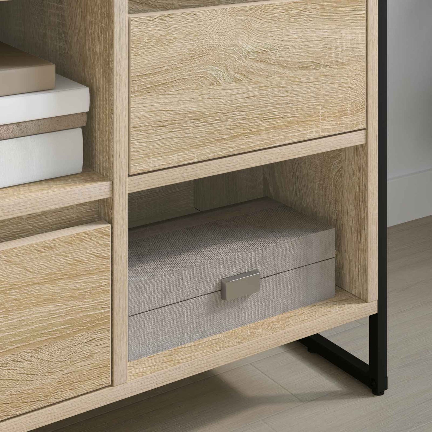 TV-kast met lade Sonoma 100 x 36 x 49,5 cm Bewerkt hout is nu te koop bij PeponiXL, paradijselijk wonen!