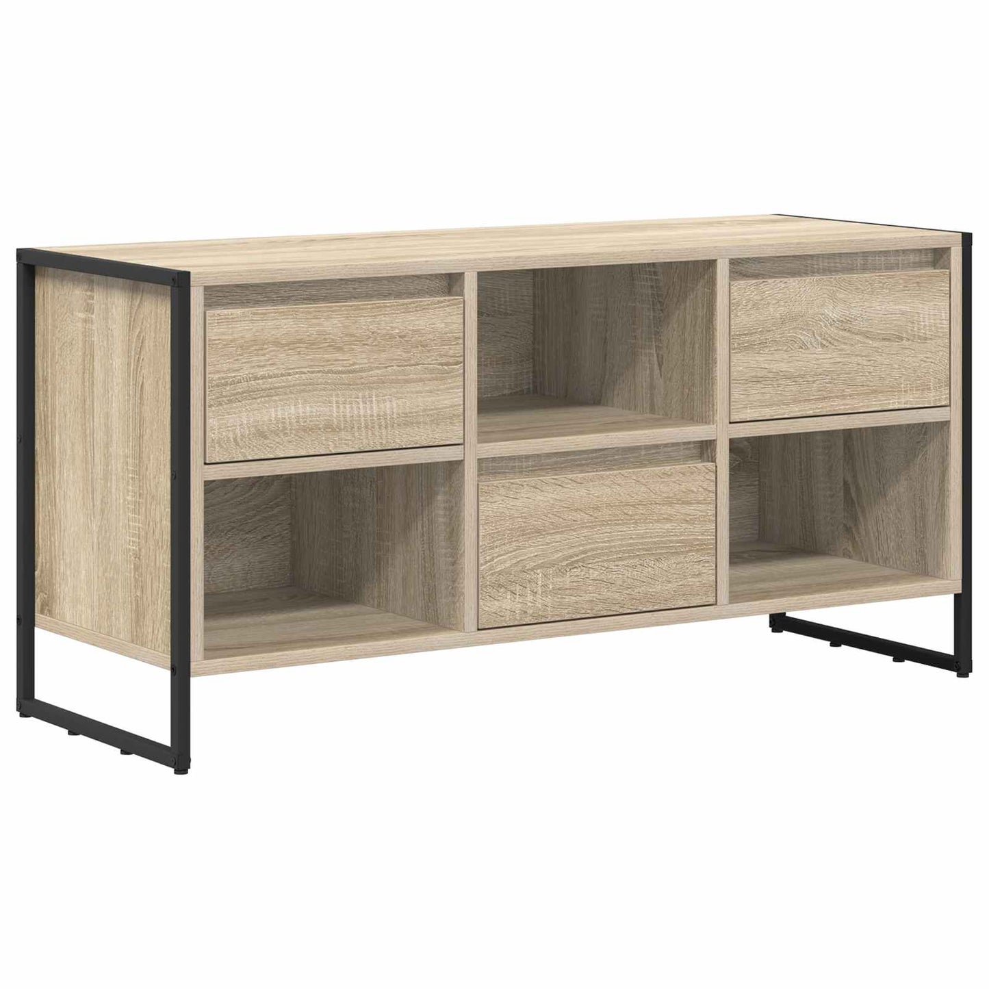 TV-kast met lade Sonoma 100 x 36 x 49,5 cm Bewerkt hout is nu te koop bij PeponiXL, paradijselijk wonen!