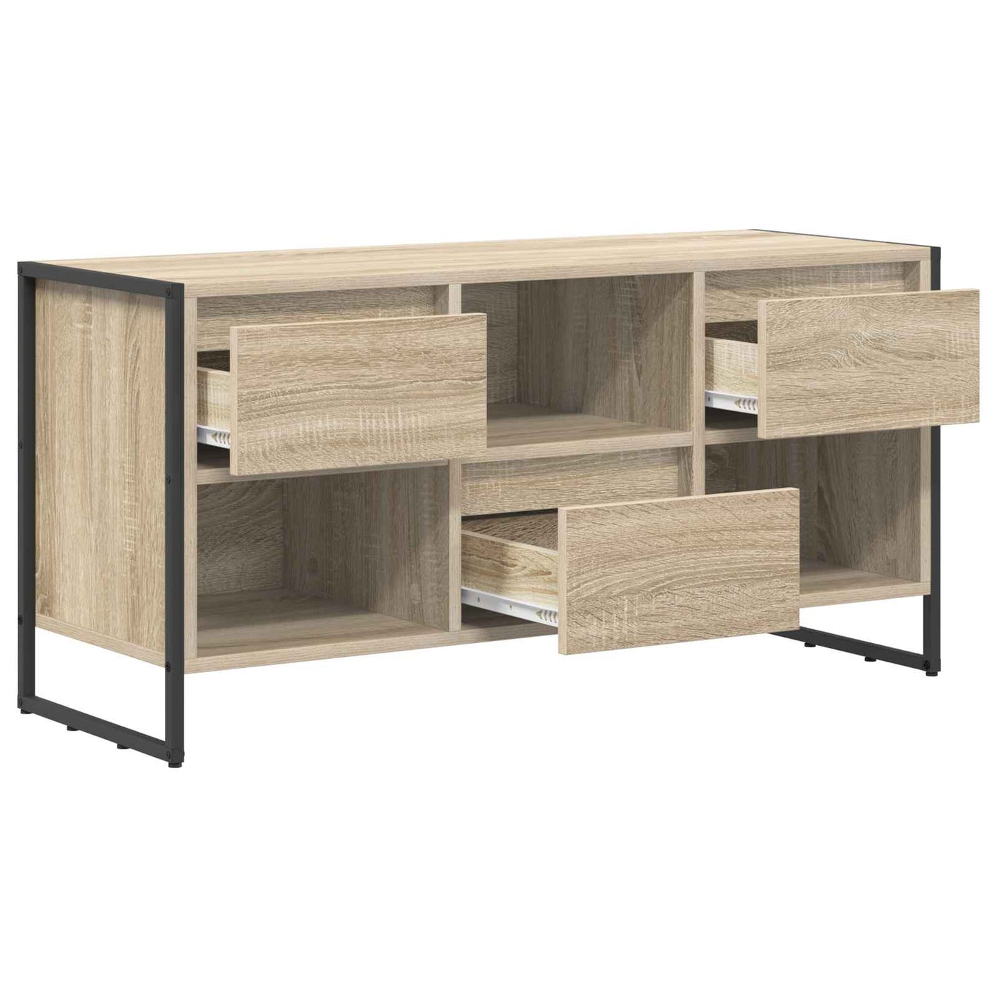 TV-kast met lade Sonoma 100 x 36 x 49,5 cm Bewerkt hout is nu te koop bij PeponiXL, paradijselijk wonen!