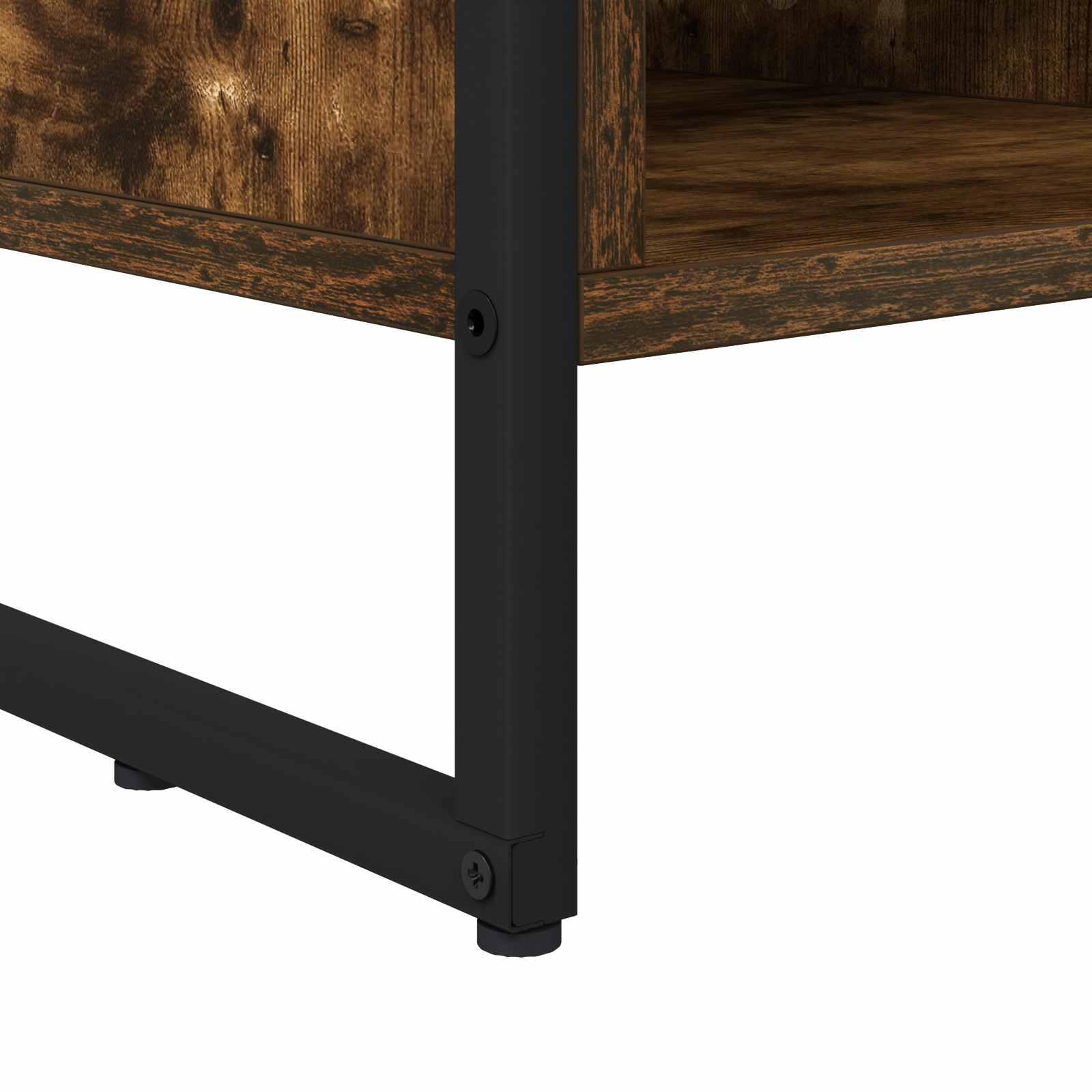 TV-kast met lade Rook Eik 100 x 36 x 49,5 cm Bewerkt hout is nu te koop bij PeponiXL, paradijselijk wonen!