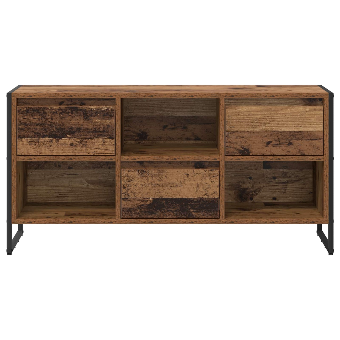 TV-kast met lade Oud Hout 100 x 36 x 49,5 cm Bewerkt hout is nu te koop bij PeponiXL, paradijselijk wonen!
