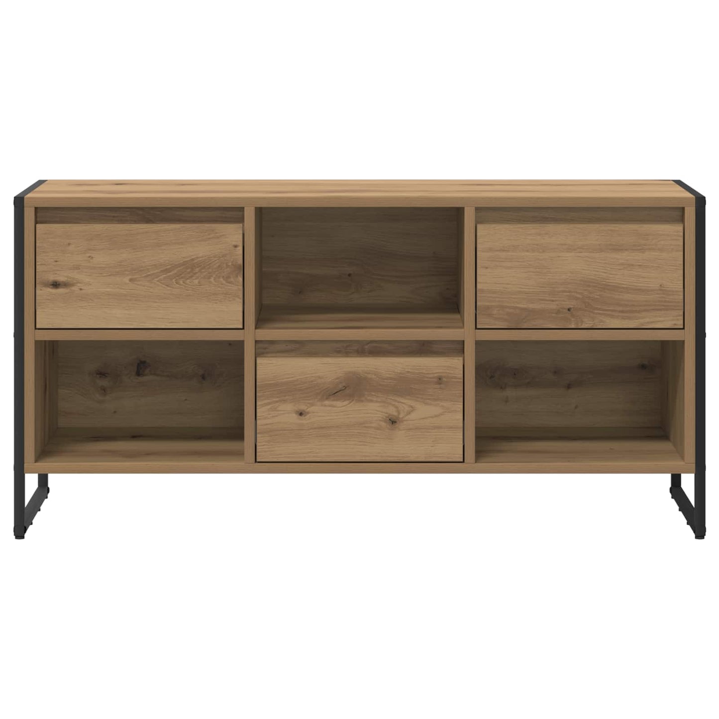 TV-kast Ambachtelijk eiken 100 x 36 x 49,5 cm Bewerkt hout is nu te koop bij PeponiXL, paradijselijk wonen!