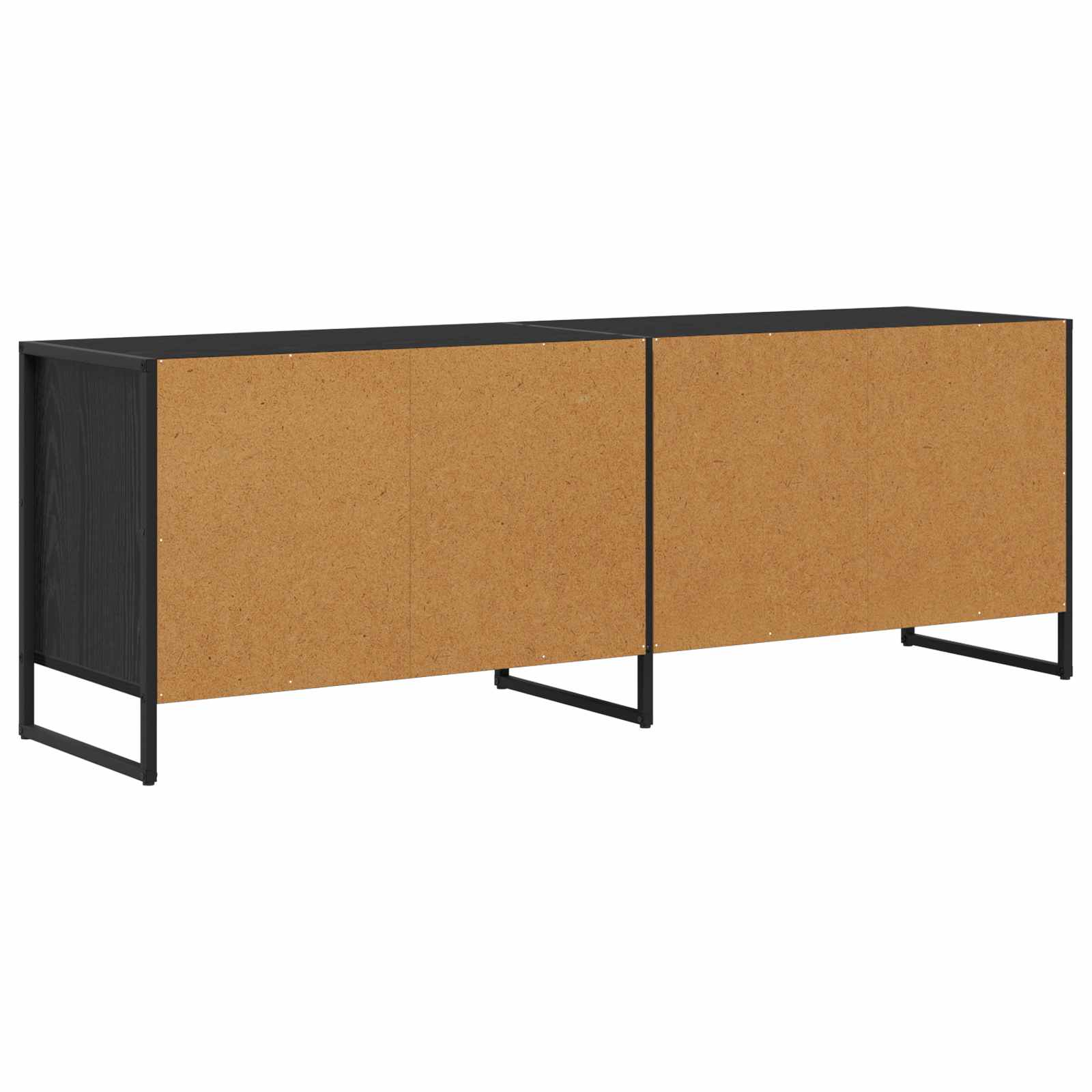 TV-kast Zwart Eiken 140 x 36 x 49.5 cm Bewerkt hout is nu te koop bij PeponiXL, paradijselijk wonen!