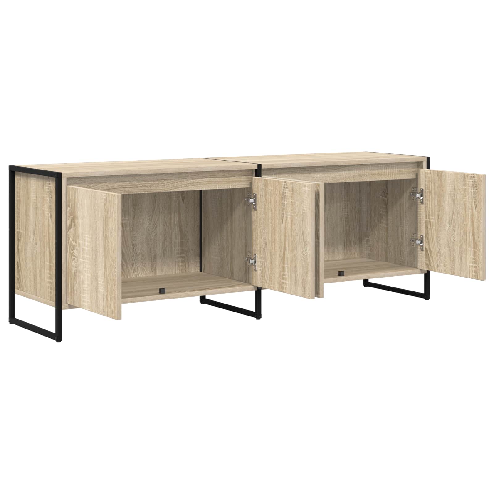 TV-kast Sonoma 140 x 36 x 49.5 cm Bewerkt hout is nu te koop bij PeponiXL, paradijselijk wonen!