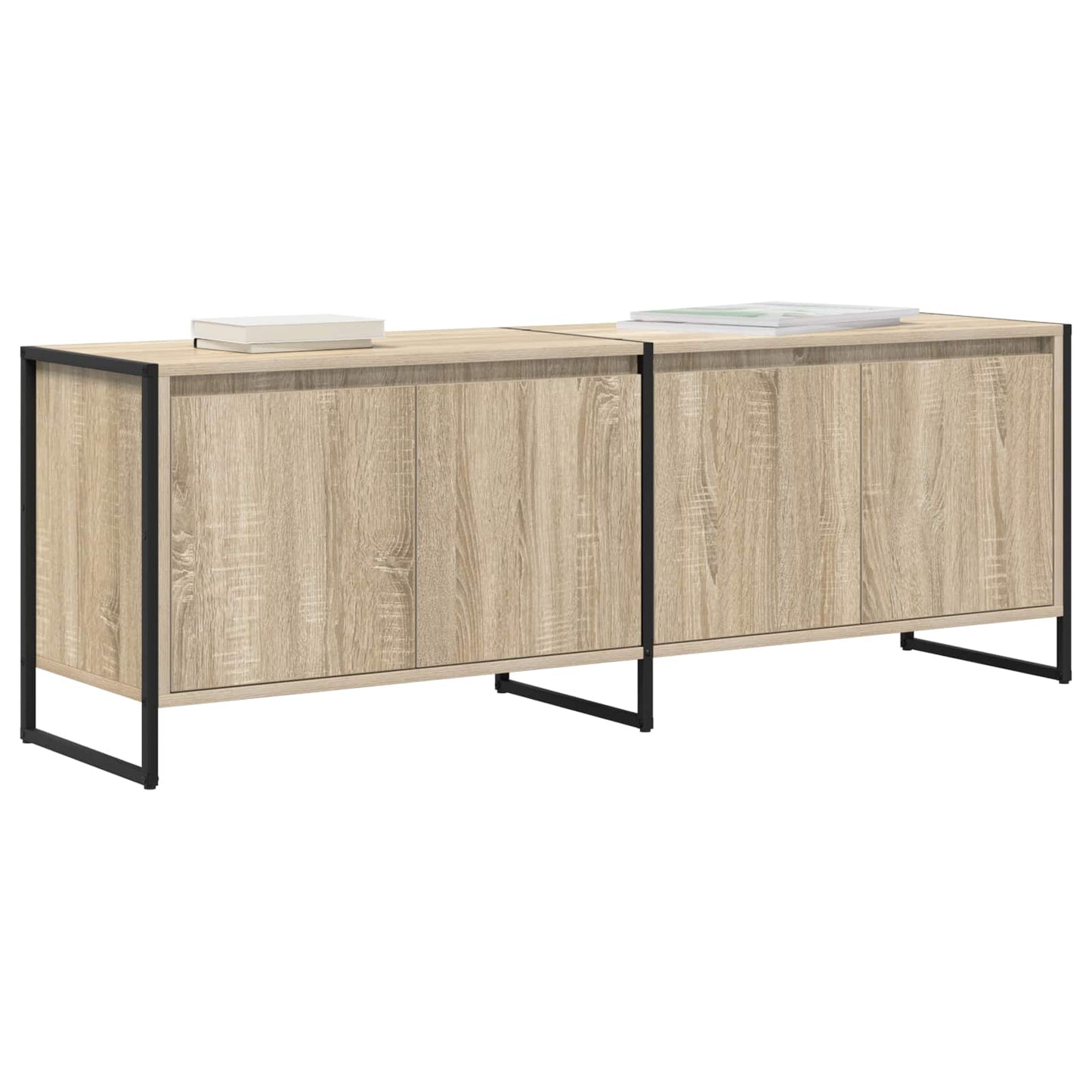 TV-kast Sonoma 140 x 36 x 49.5 cm Bewerkt hout is nu te koop bij PeponiXL, paradijselijk wonen!