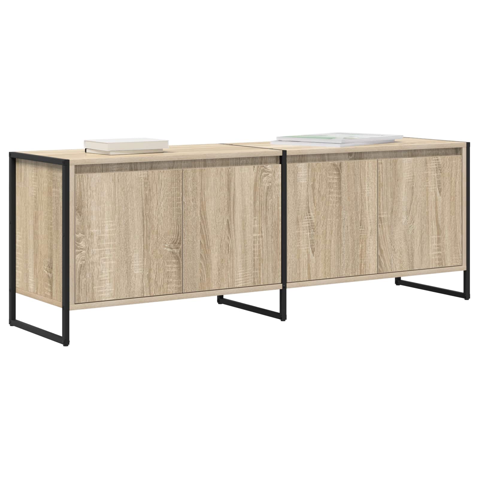 TV-kast Sonoma 140 x 36 x 49.5 cm Bewerkt hout is nu te koop bij PeponiXL, paradijselijk wonen!
