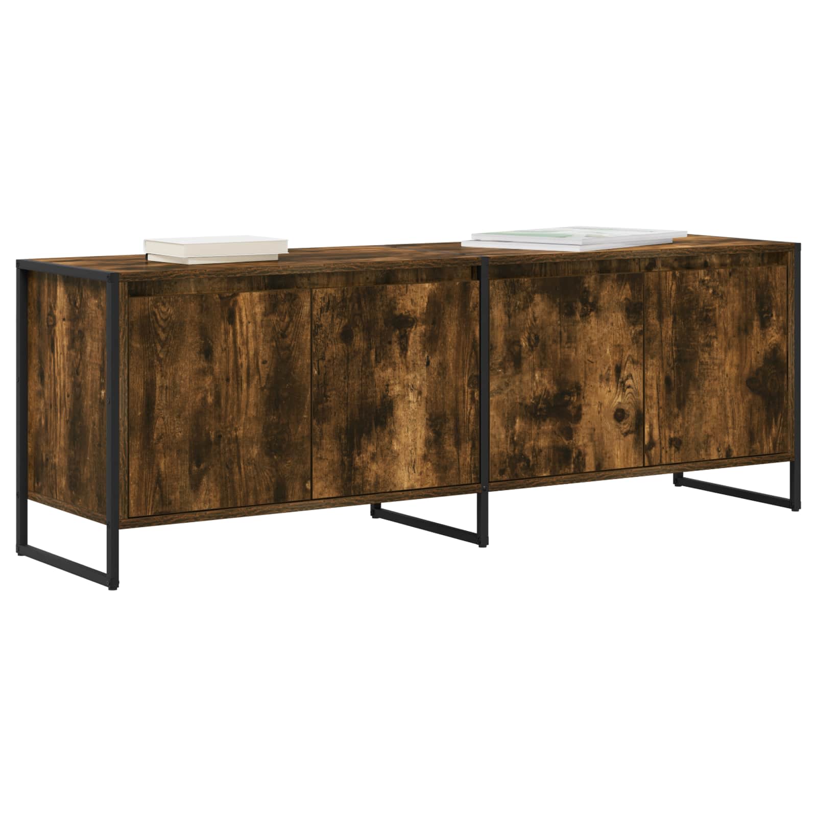 TV-kast Rook Eik 140 x 36 x 49.5 cm Bewerkt hout is nu te koop bij PeponiXL, paradijselijk wonen!