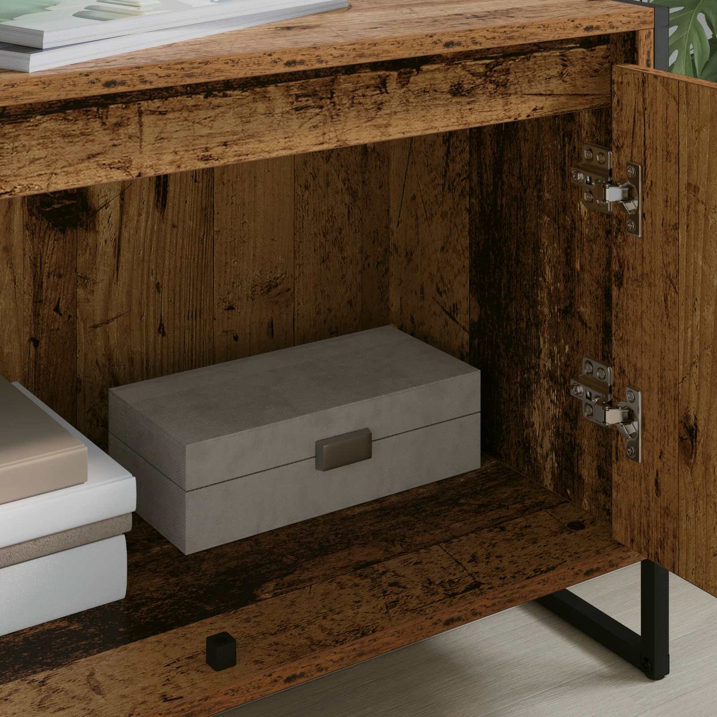 TV-kast Oud Hout 140 x 36 x 49.5 cm Bewerkt hout is nu te koop bij PeponiXL, paradijselijk wonen!