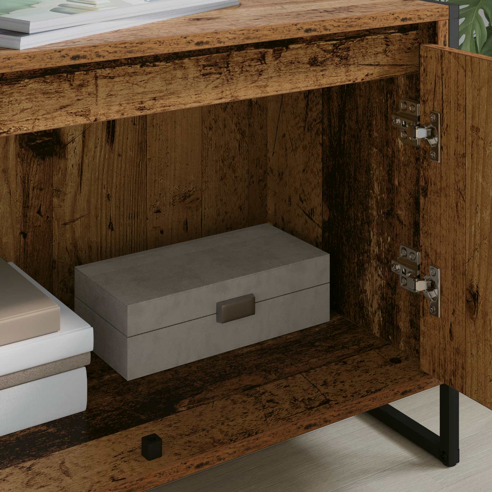 TV-kast Oud Hout 140 x 36 x 49.5 cm Bewerkt hout is nu te koop bij PeponiXL, paradijselijk wonen!