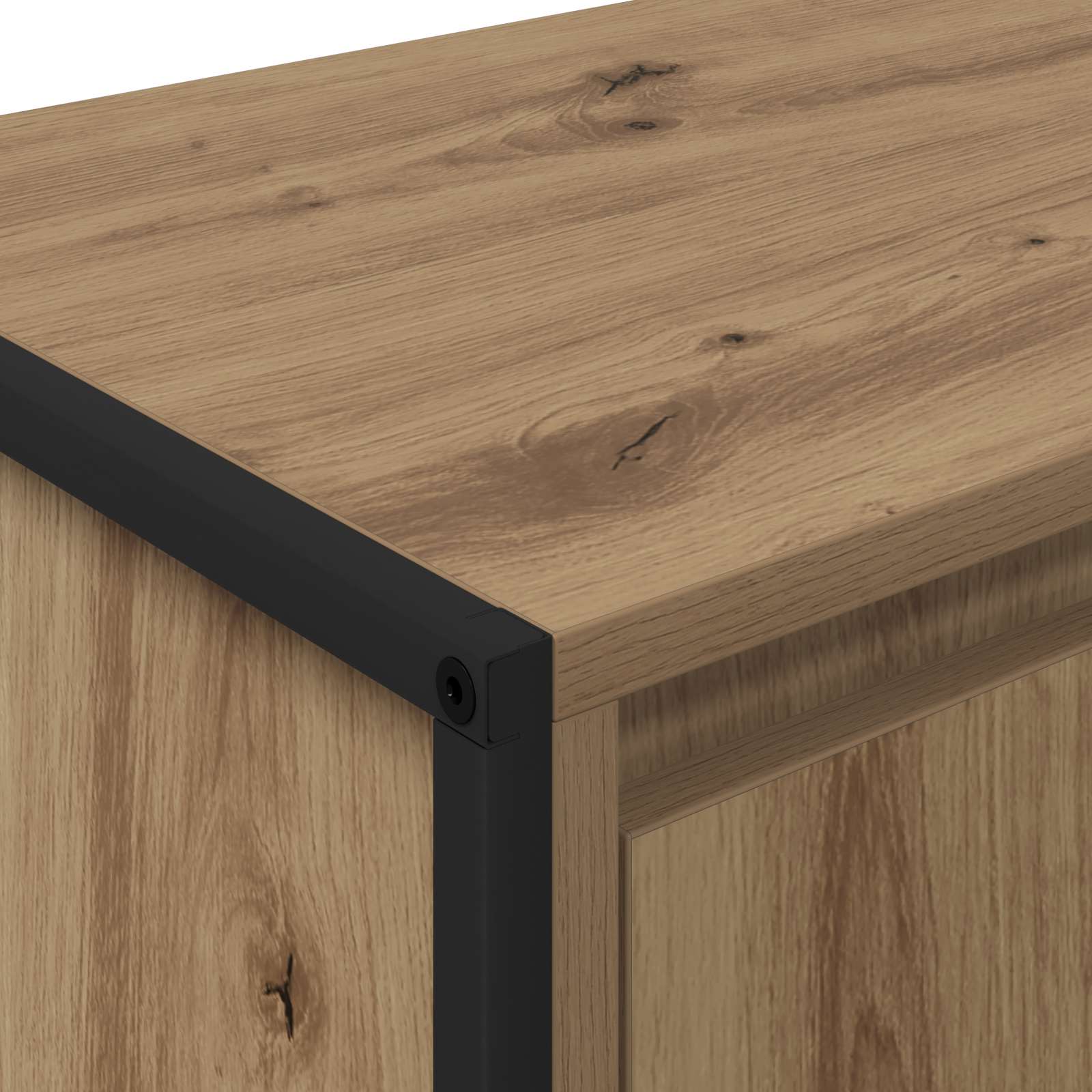 TV-kast Ambachtelijk eiken 140 x 36 x 49.5 cm Bewerkt hout is nu te koop bij PeponiXL, paradijselijk wonen!