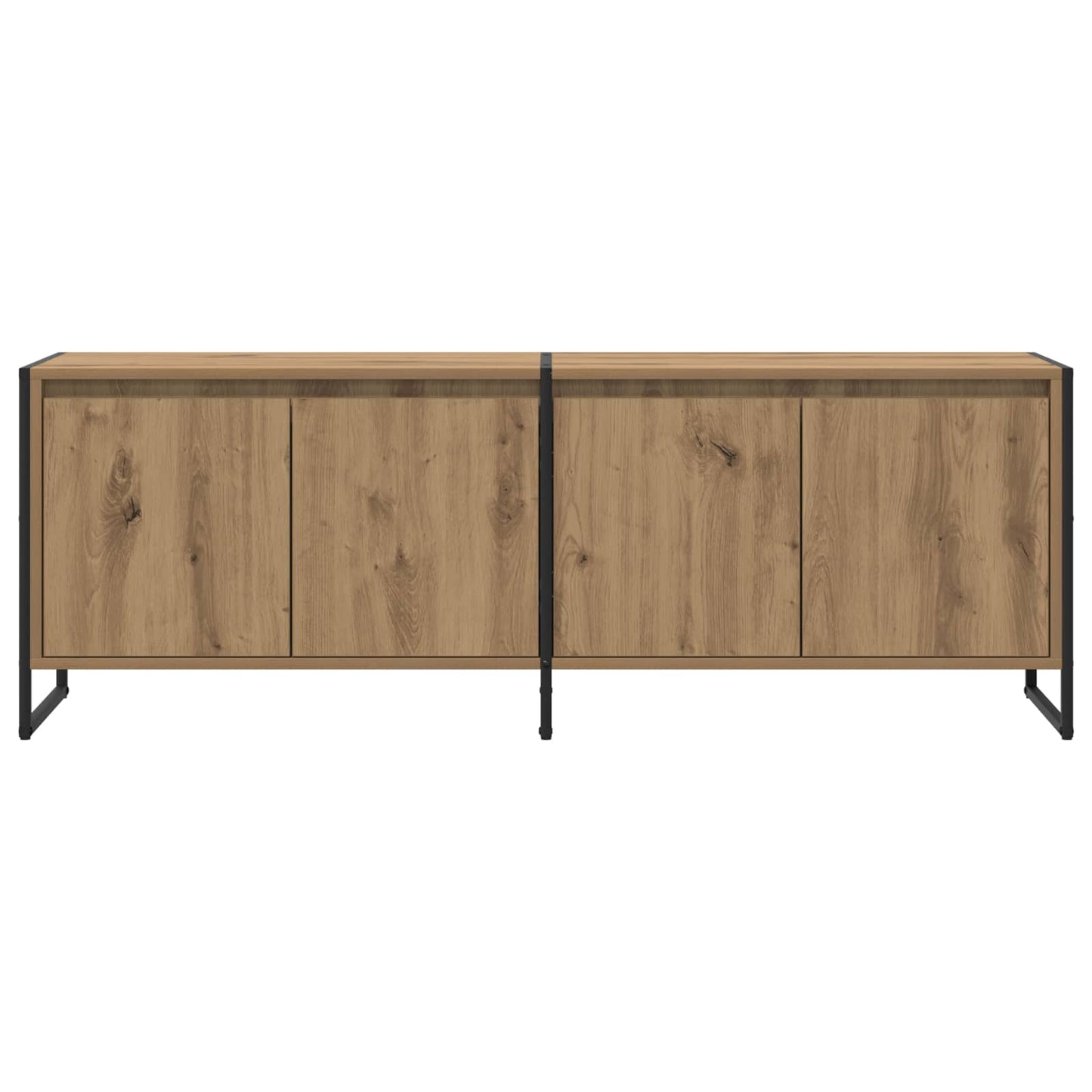 TV-kast Ambachtelijk eiken 140 x 36 x 49.5 cm Bewerkt hout is nu te koop bij PeponiXL, paradijselijk wonen!