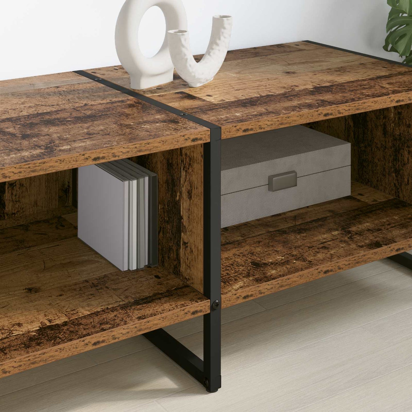 TV-kast Oud Hout 170,5 x 36 x 30,5 cm Bewerkt hout is nu te koop bij PeponiXL, paradijselijk wonen!
